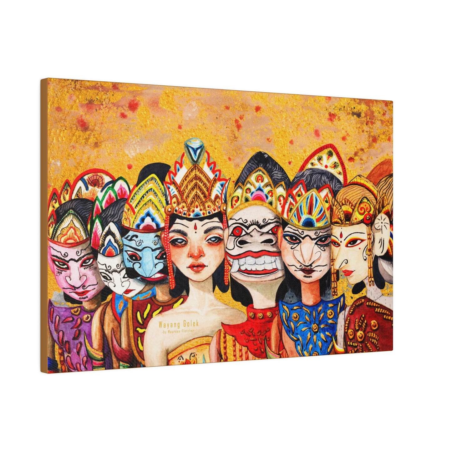 Wayang Art of Indonesia: Wall Decor - Canvas