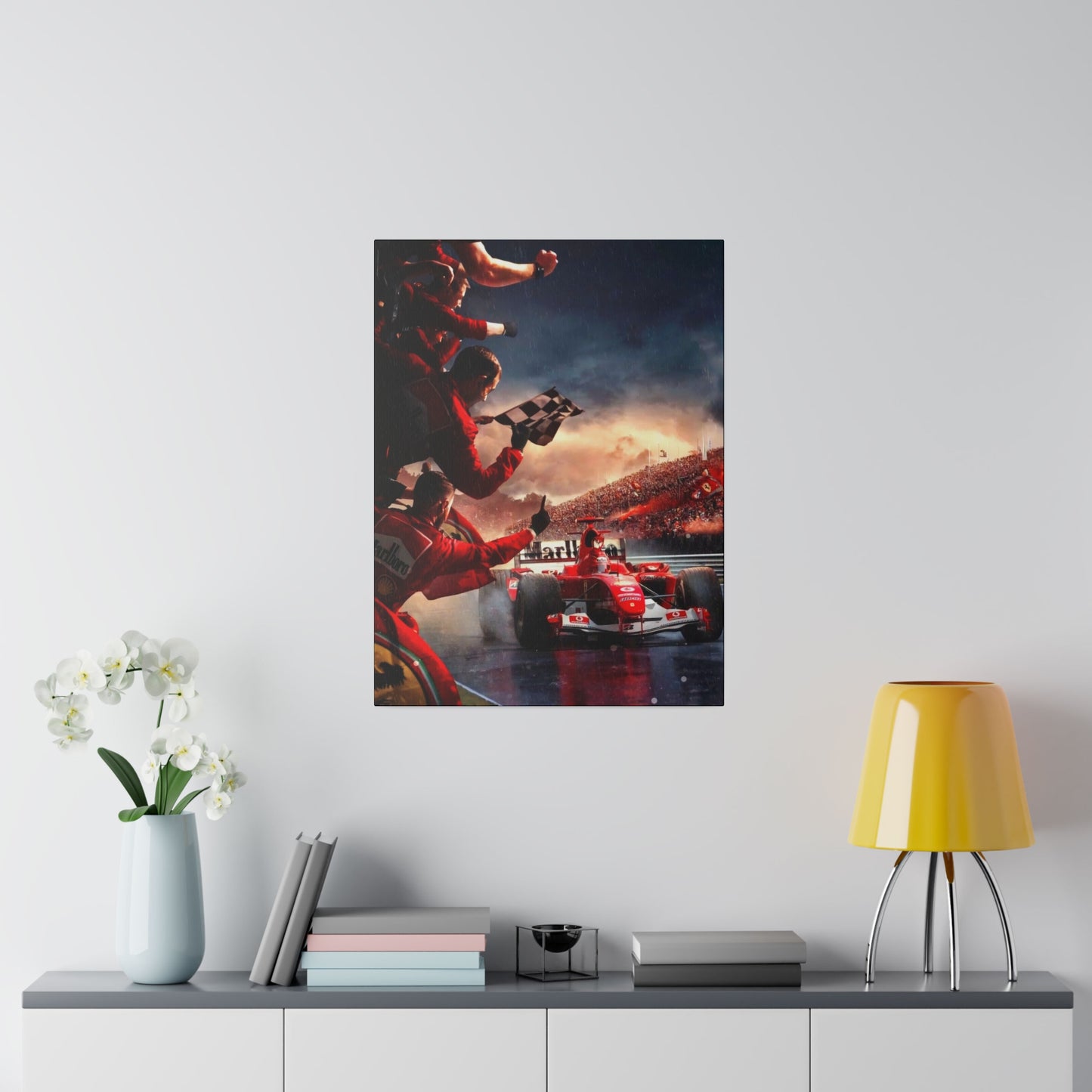 Ferrari Michael Schumacher Victory Canvas: Celebrate the Legend