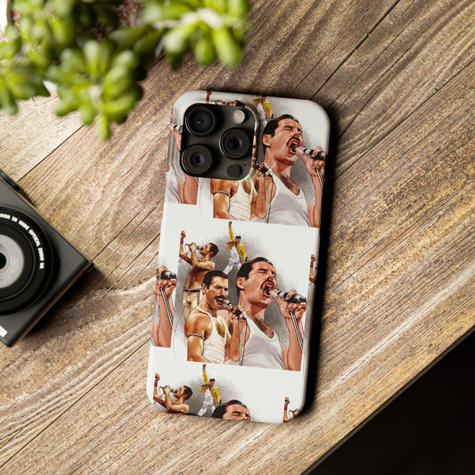 Freddie Mercury, Live, Queen, Iphone 15, 14, 13, 12 Cases