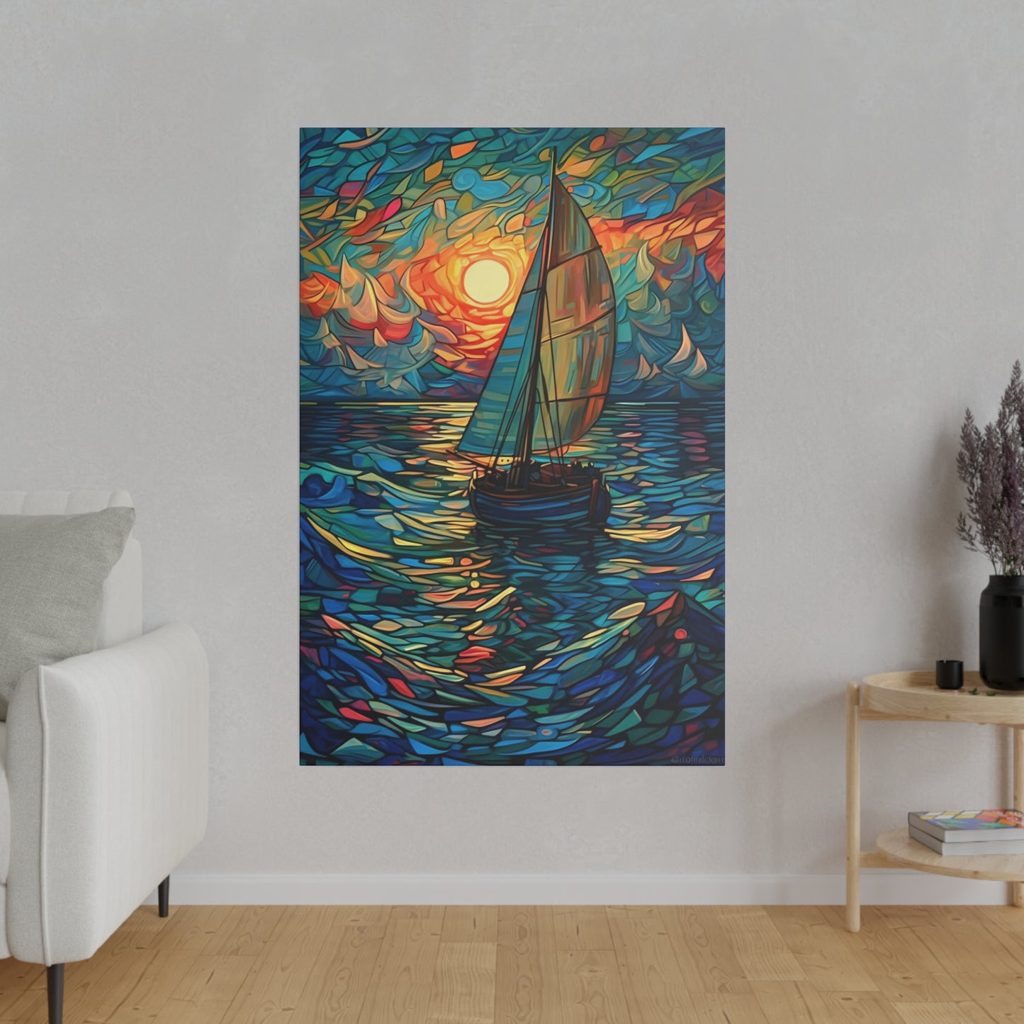Ship on the Sea: Nautical Wall Art - Canvas