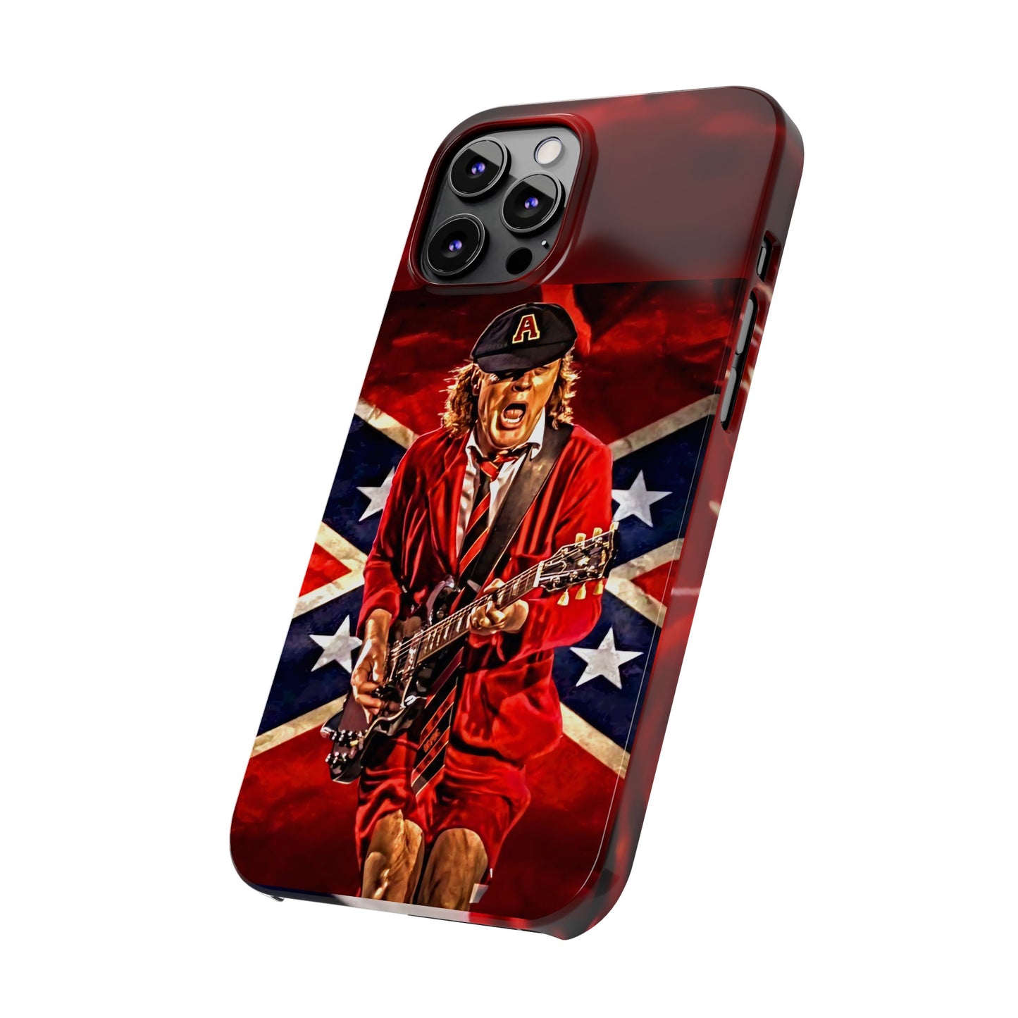 ACDC, with Angus Young Iphone 15, 14, 13, 12 Cases