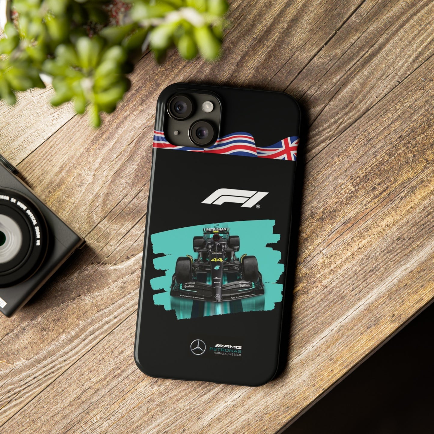 F1 Mercedes Black Edition Iphone Cases