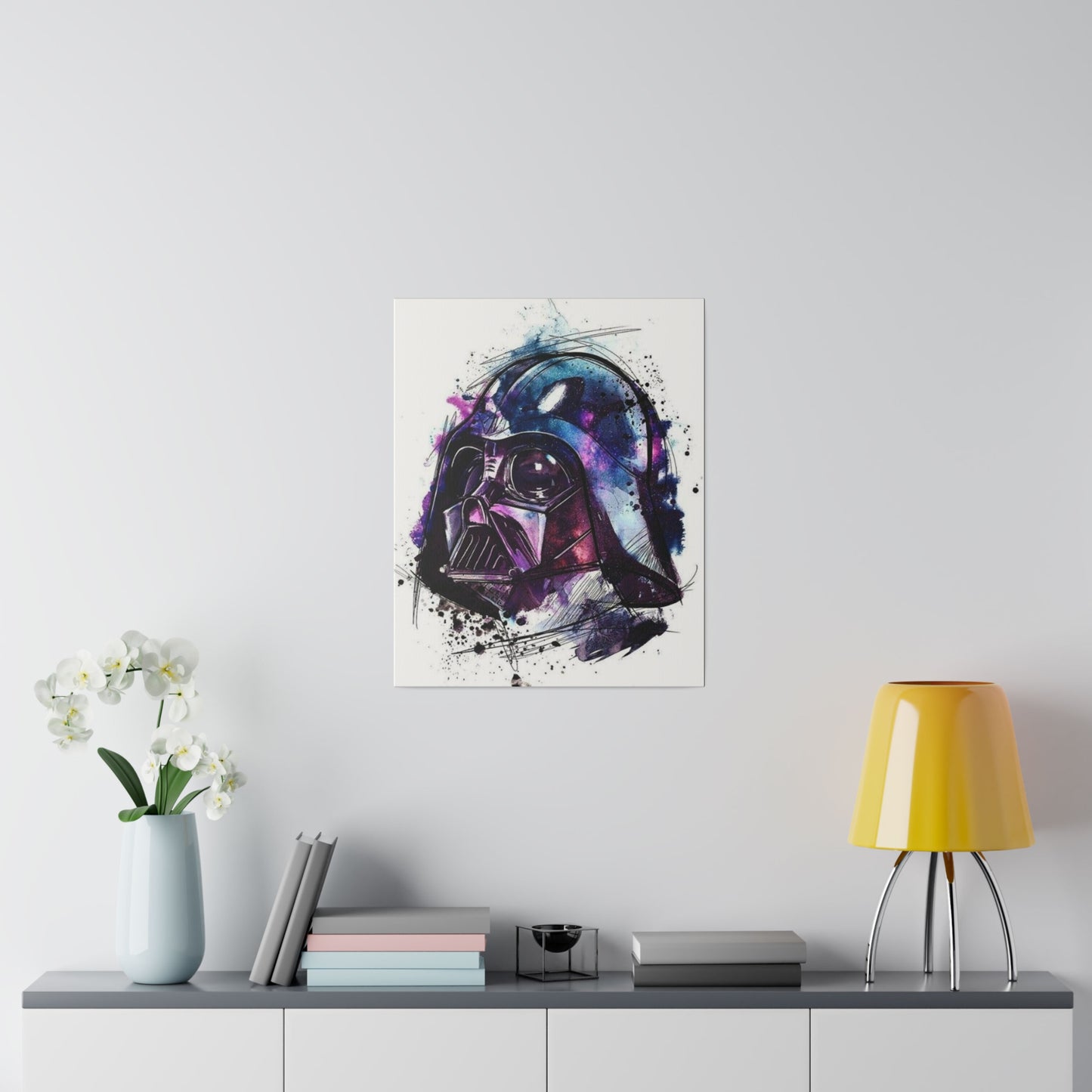 Star Wars Darth Vader Watercolor Canvas: Dark Side Art
