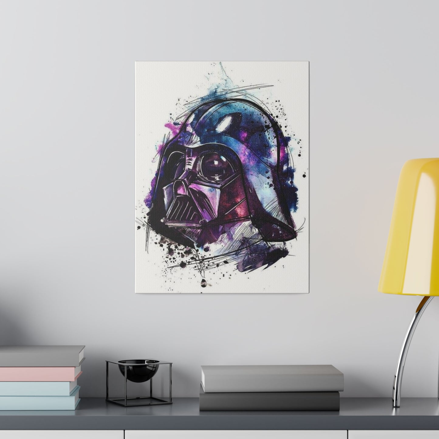 Star Wars Darth Vader Watercolor Canvas: Dark Side Art