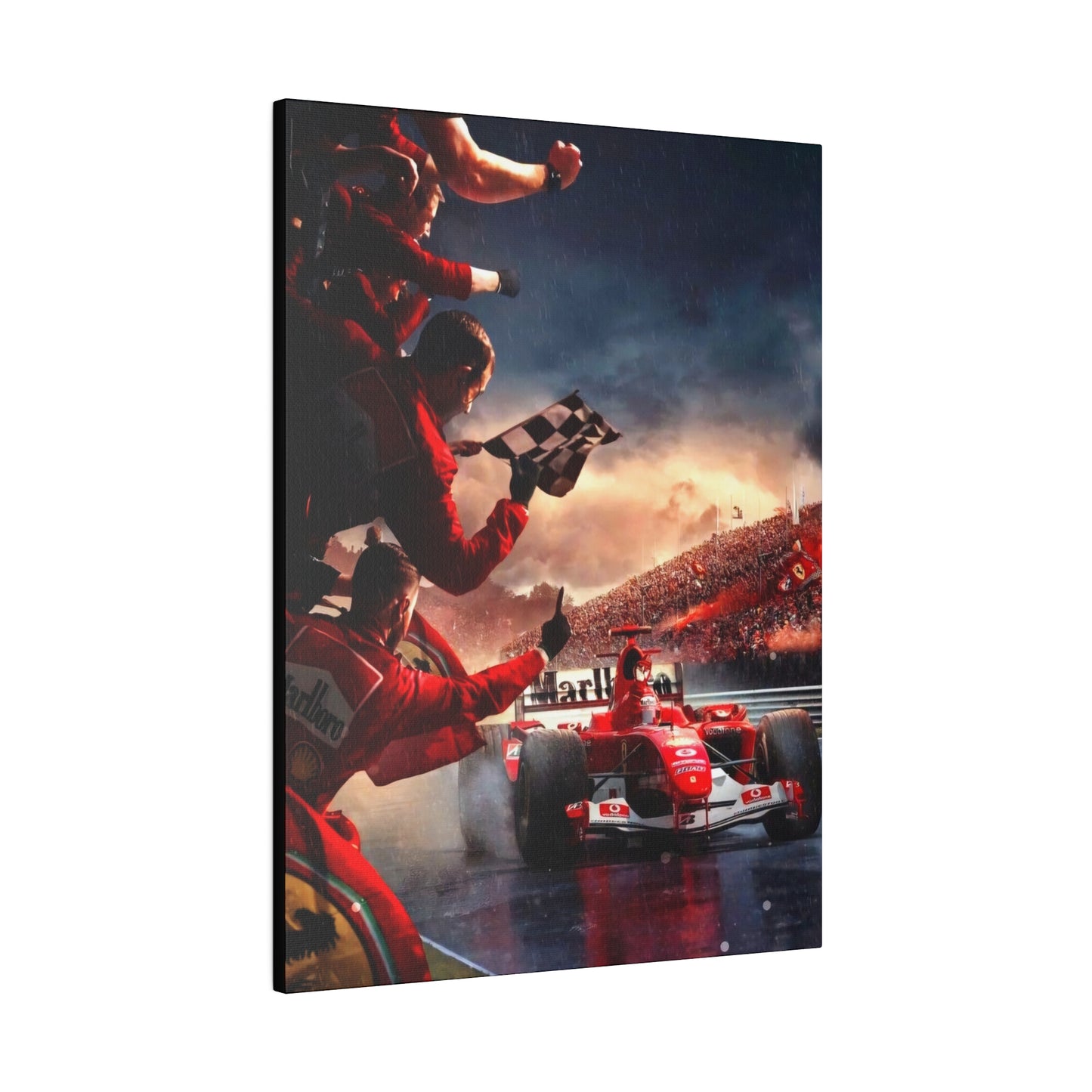 Ferrari Michael Schumacher Victory Canvas: Celebrate the Legend