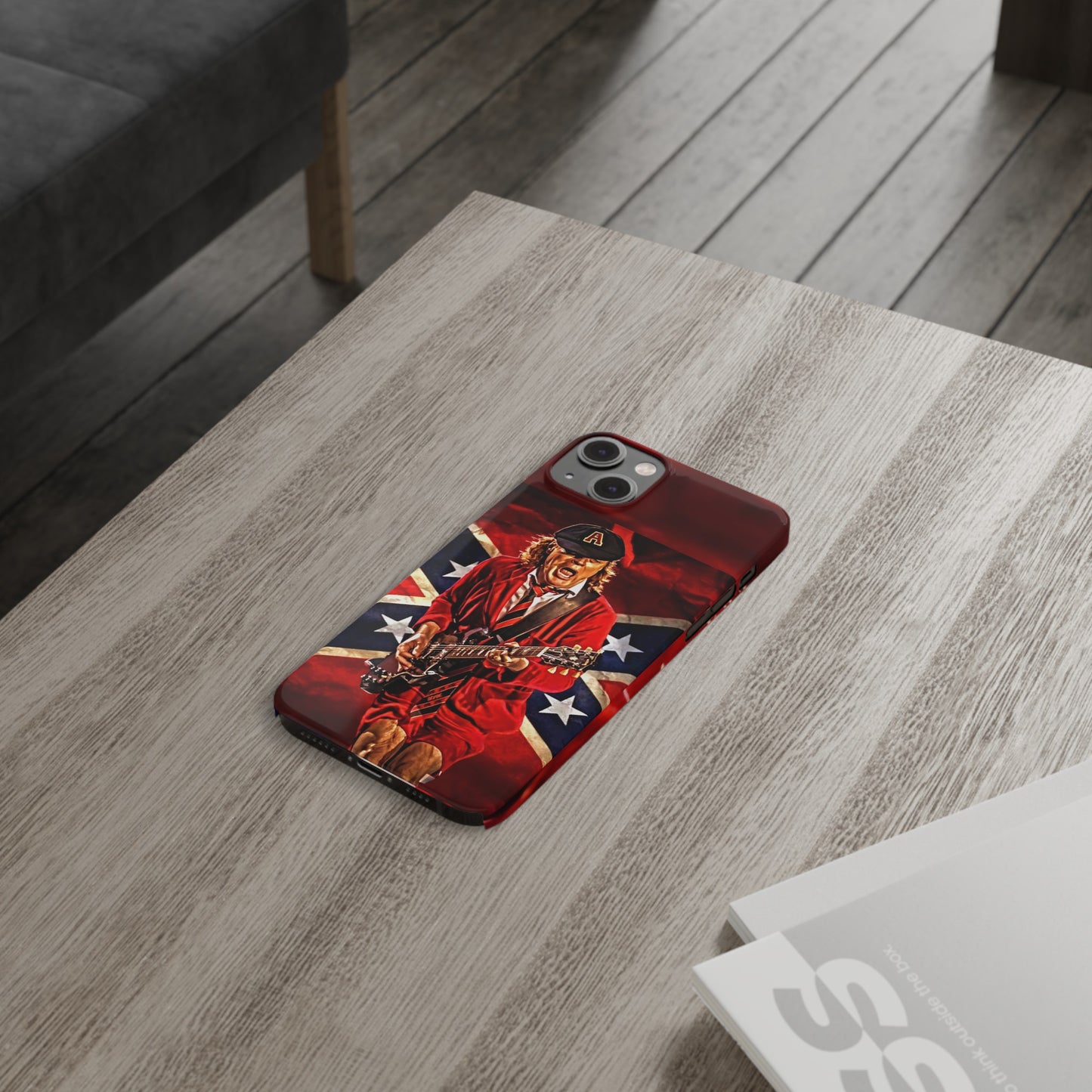 ACDC, with Angus Young Iphone 15, 14, 13, 12 Cases