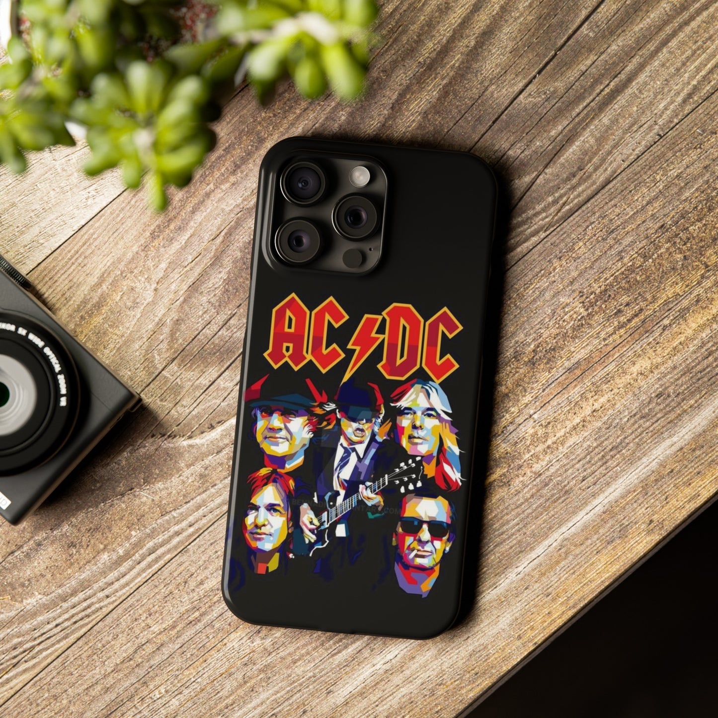 AC/DC IPhone 15, 14, 13, 12 Cases - Art design
