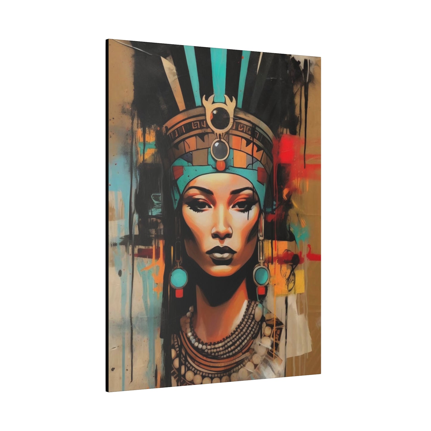 Pharaoh Queen of Egypt: Regal Wall Art - Canvas