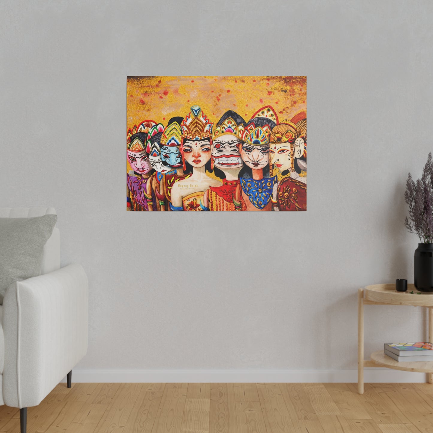 Wayang Art of Indonesia: Wall Decor - Canvas