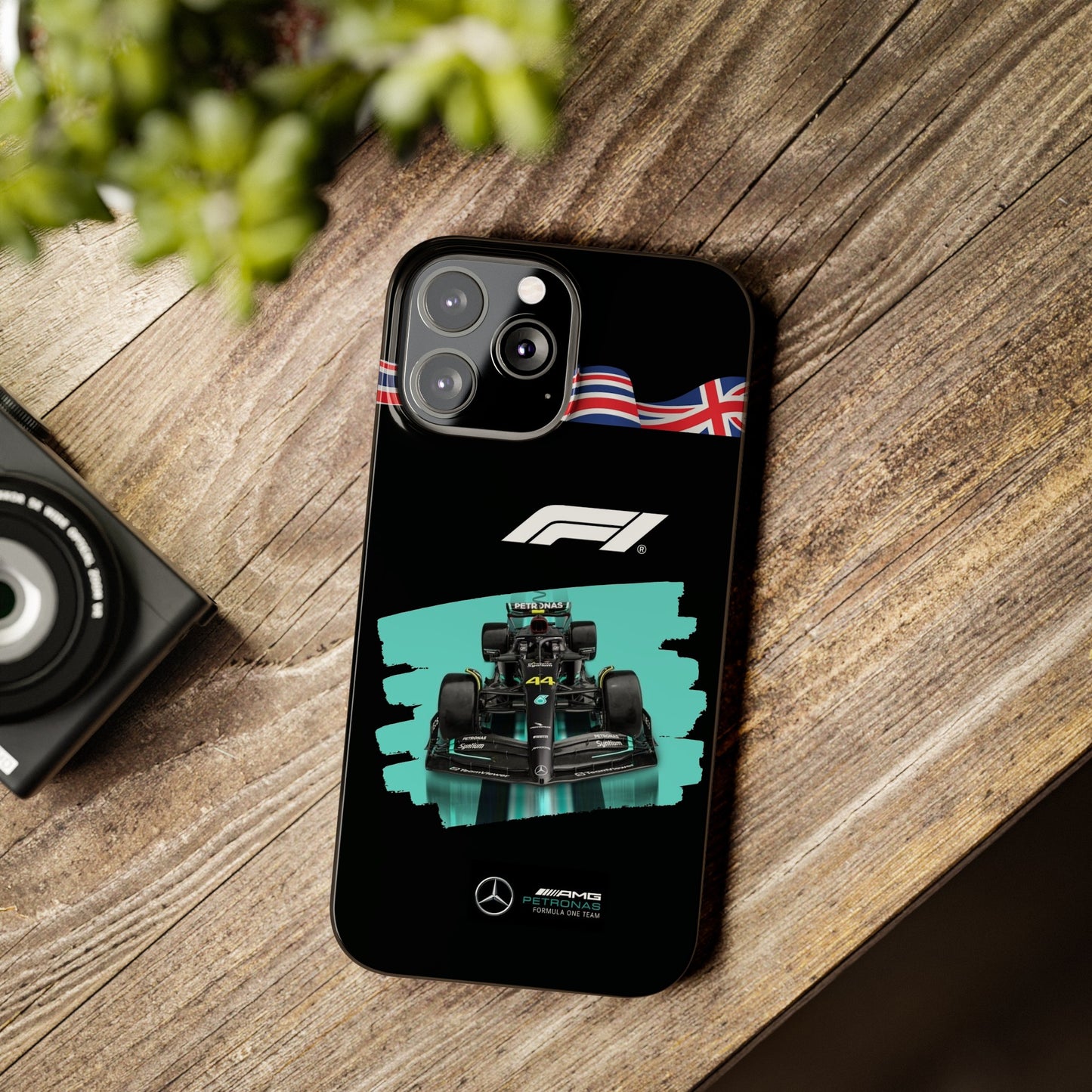 F1 Mercedes Black Edition Iphone Cases