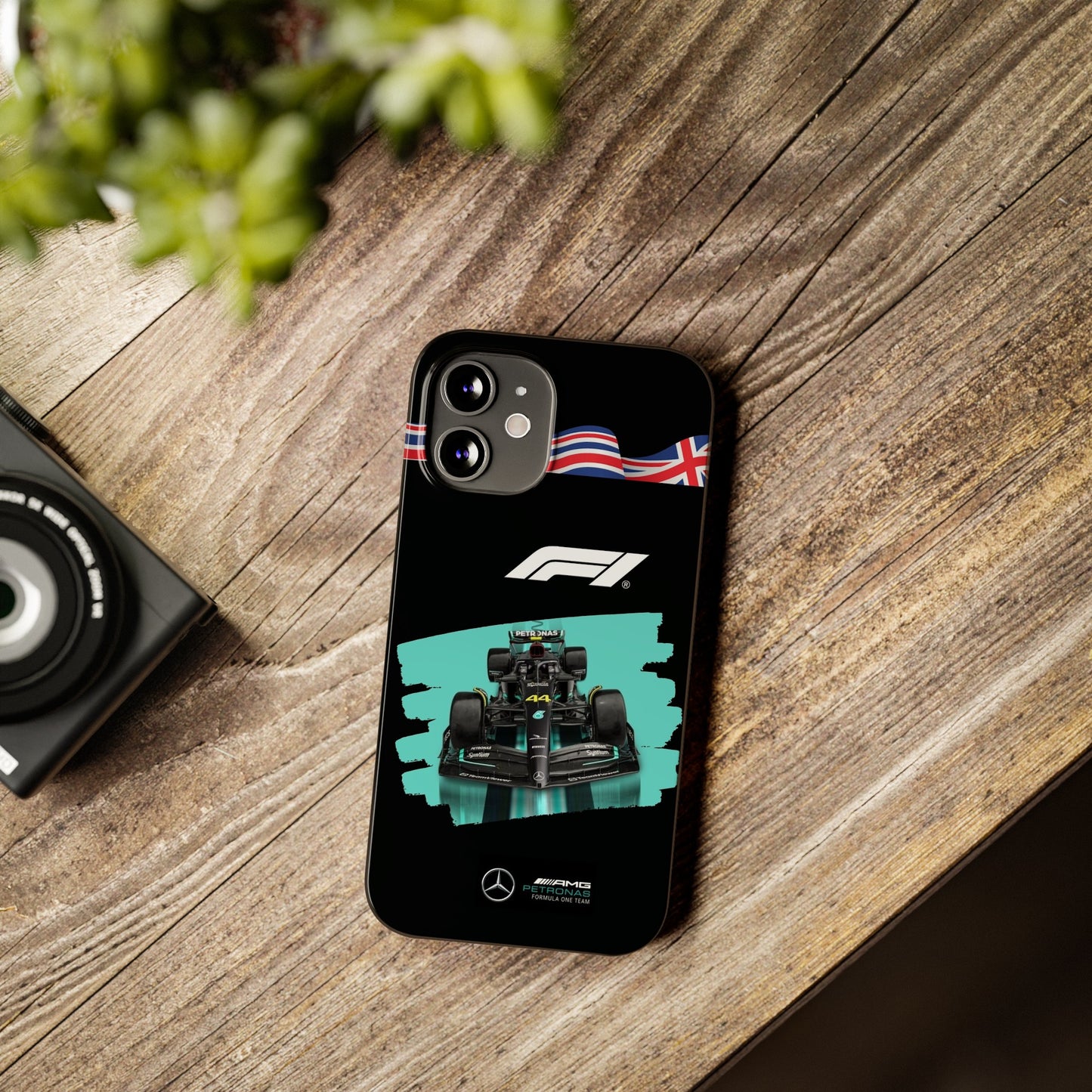 F1 Mercedes Black Edition Iphone Cases