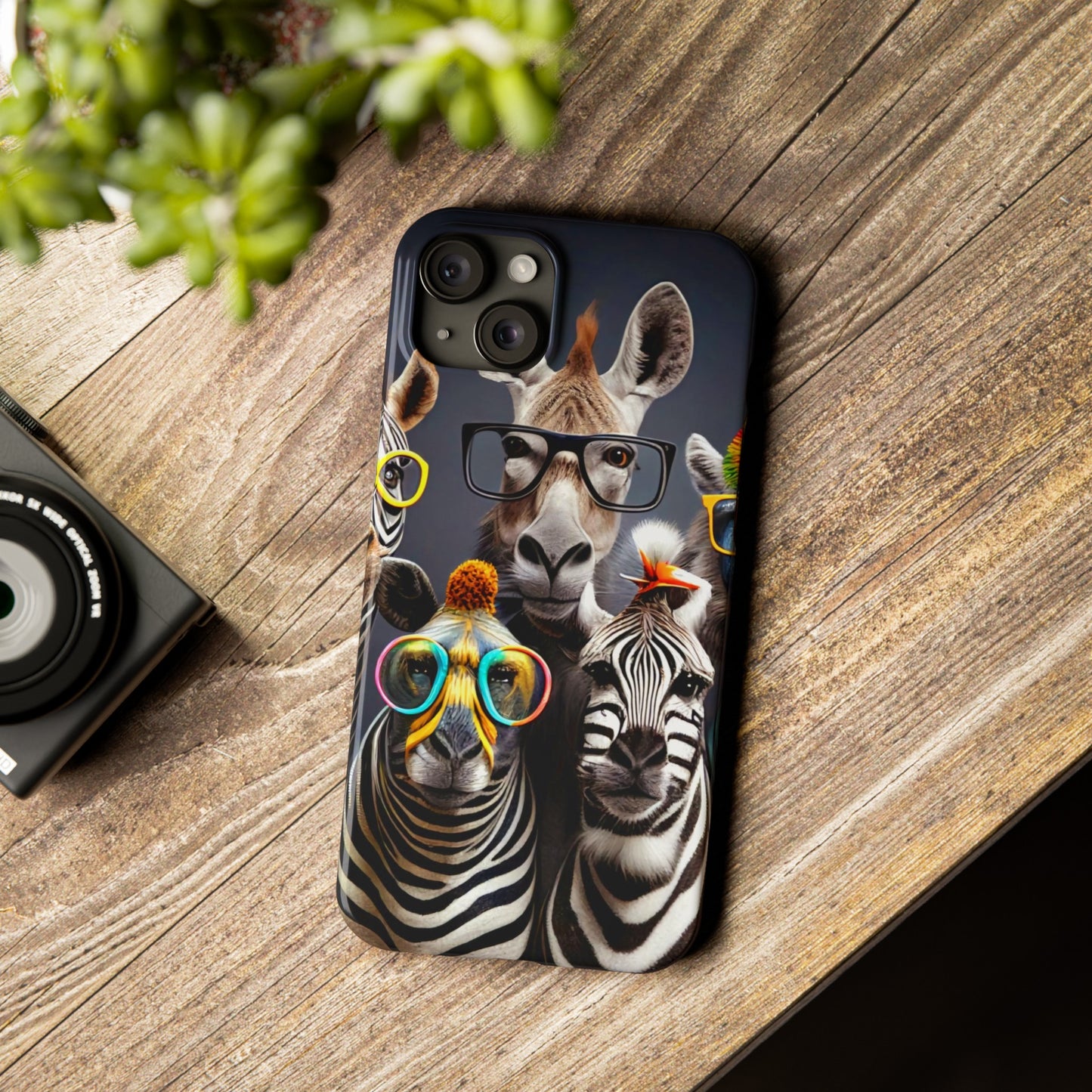 Funny Cool Zebras" iPhone 15, 14, 13, 12 Cases
