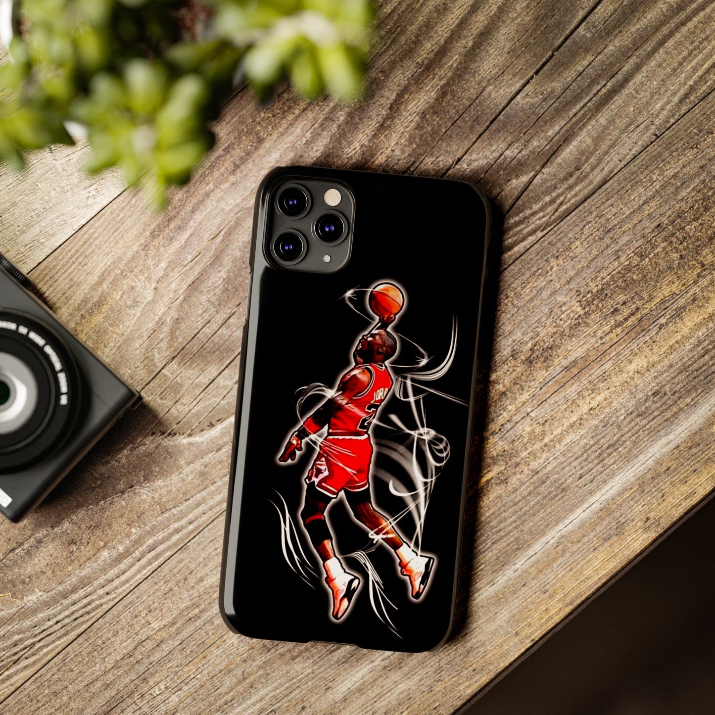 Michael Jordan Dunks and Scores" iPhone 15, 14, 13, 12, 11 Cases