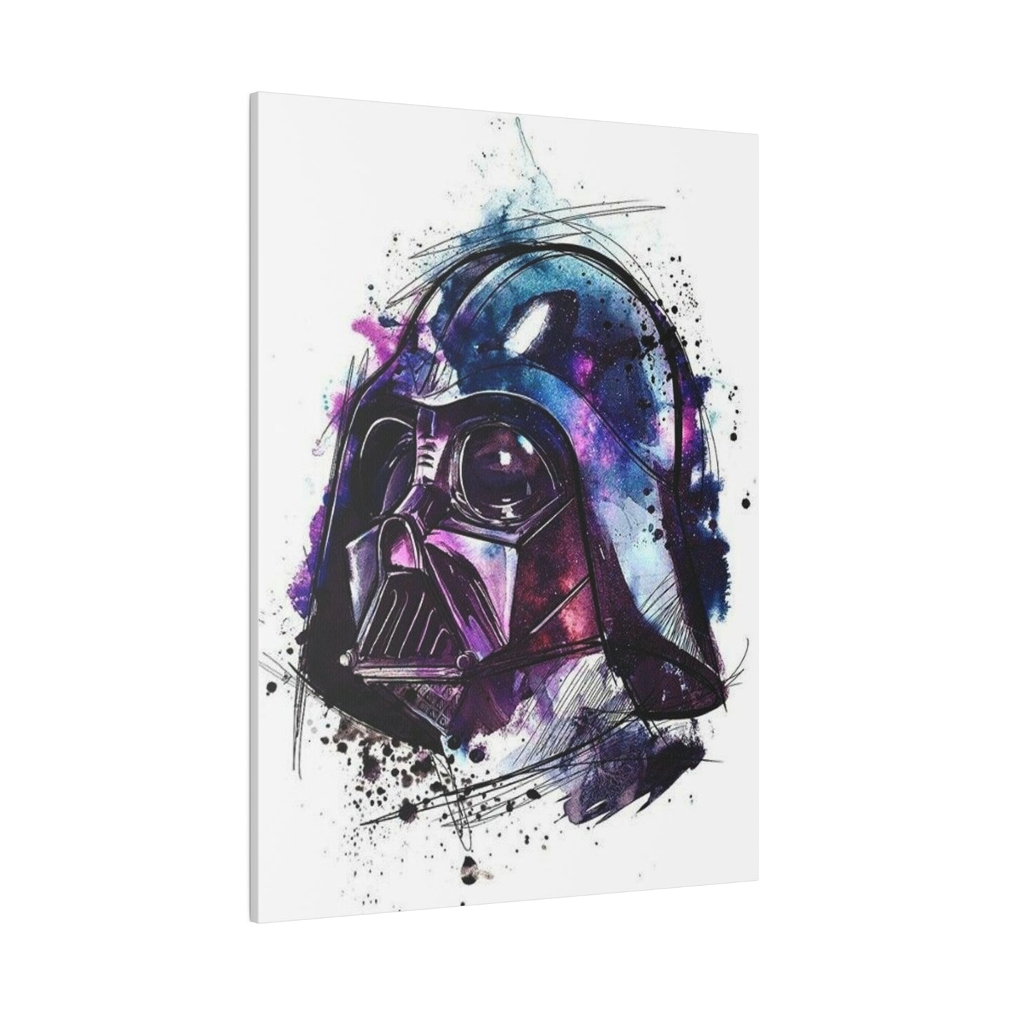 Star Wars Darth Vader Watercolor Canvas: Dark Side Art