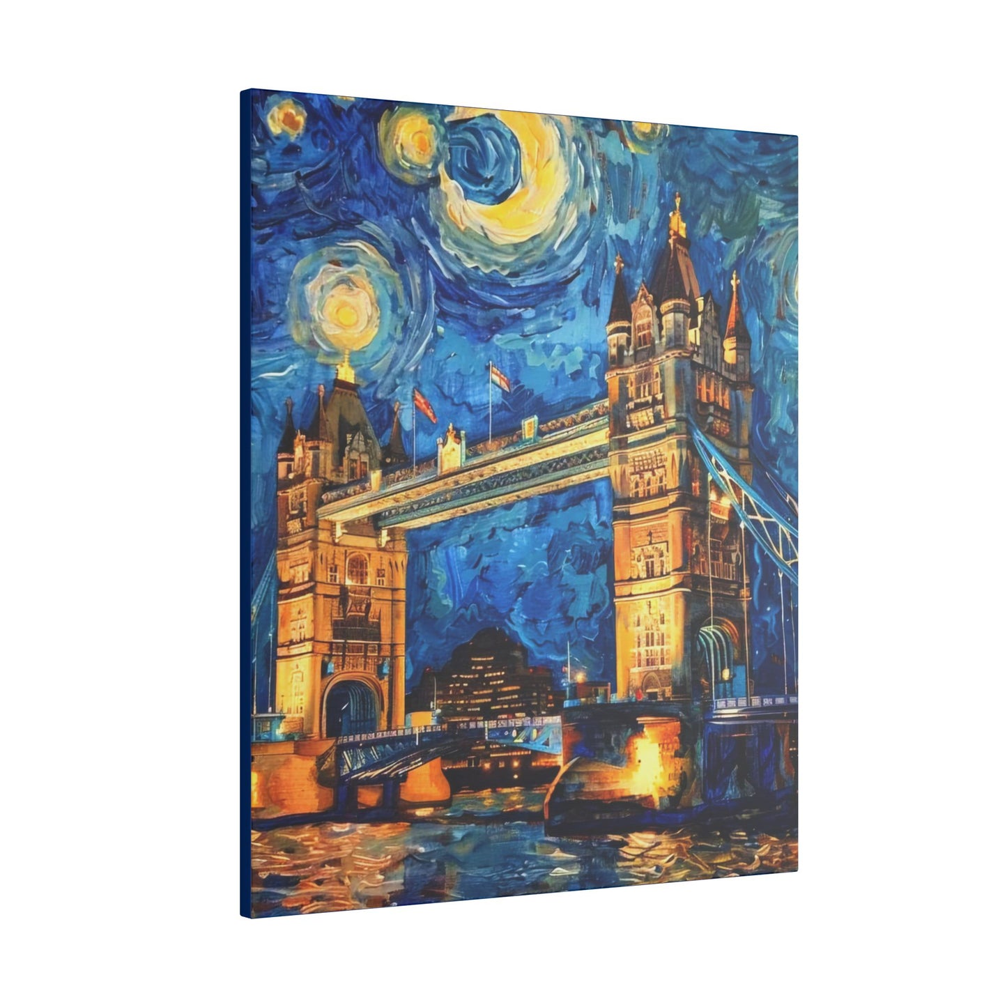 Canvas London Bridge meets Van Gogh Style