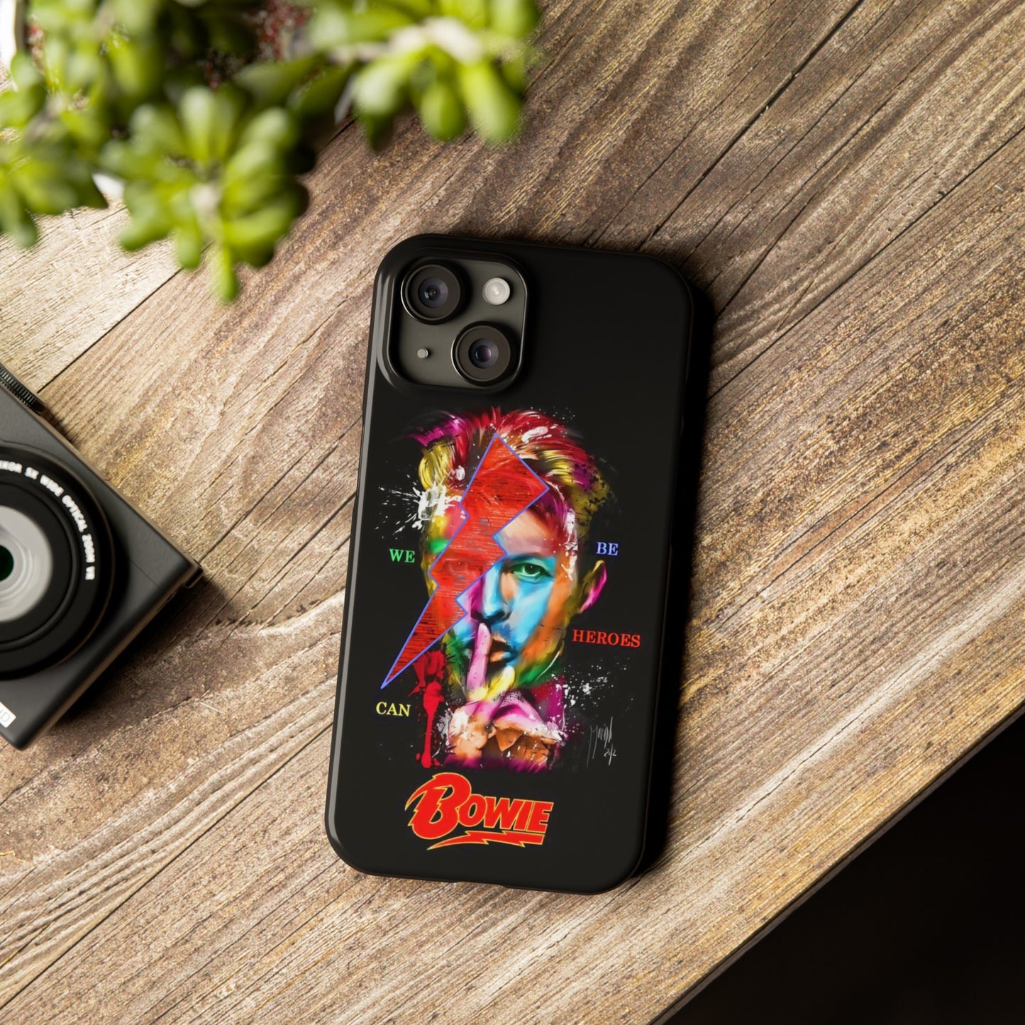 David Bowie: We Can Be Heroes" iPhone 15, 14, 13, 12 Cases