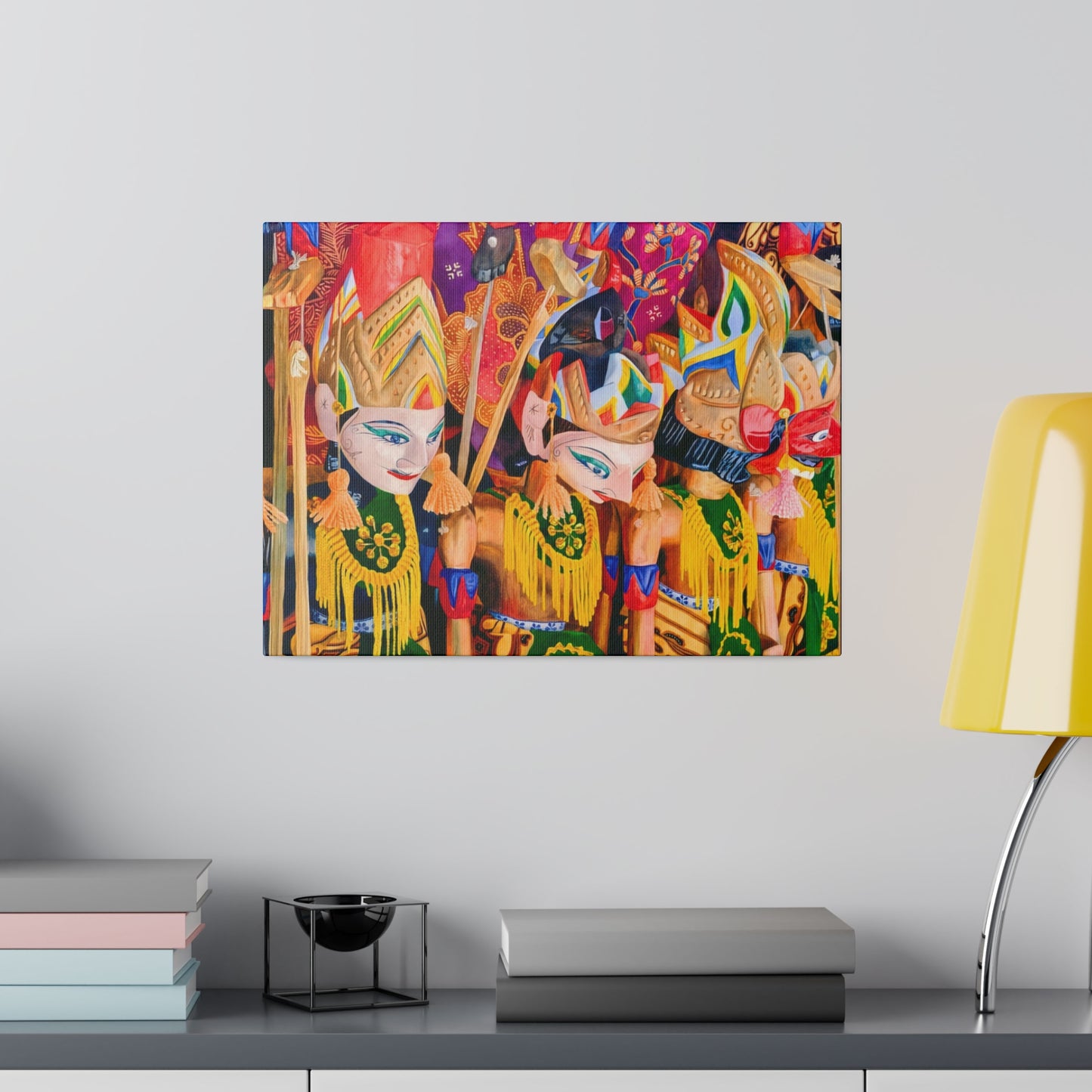 Wayang Tales: Indonesian Wall Art - Canvas