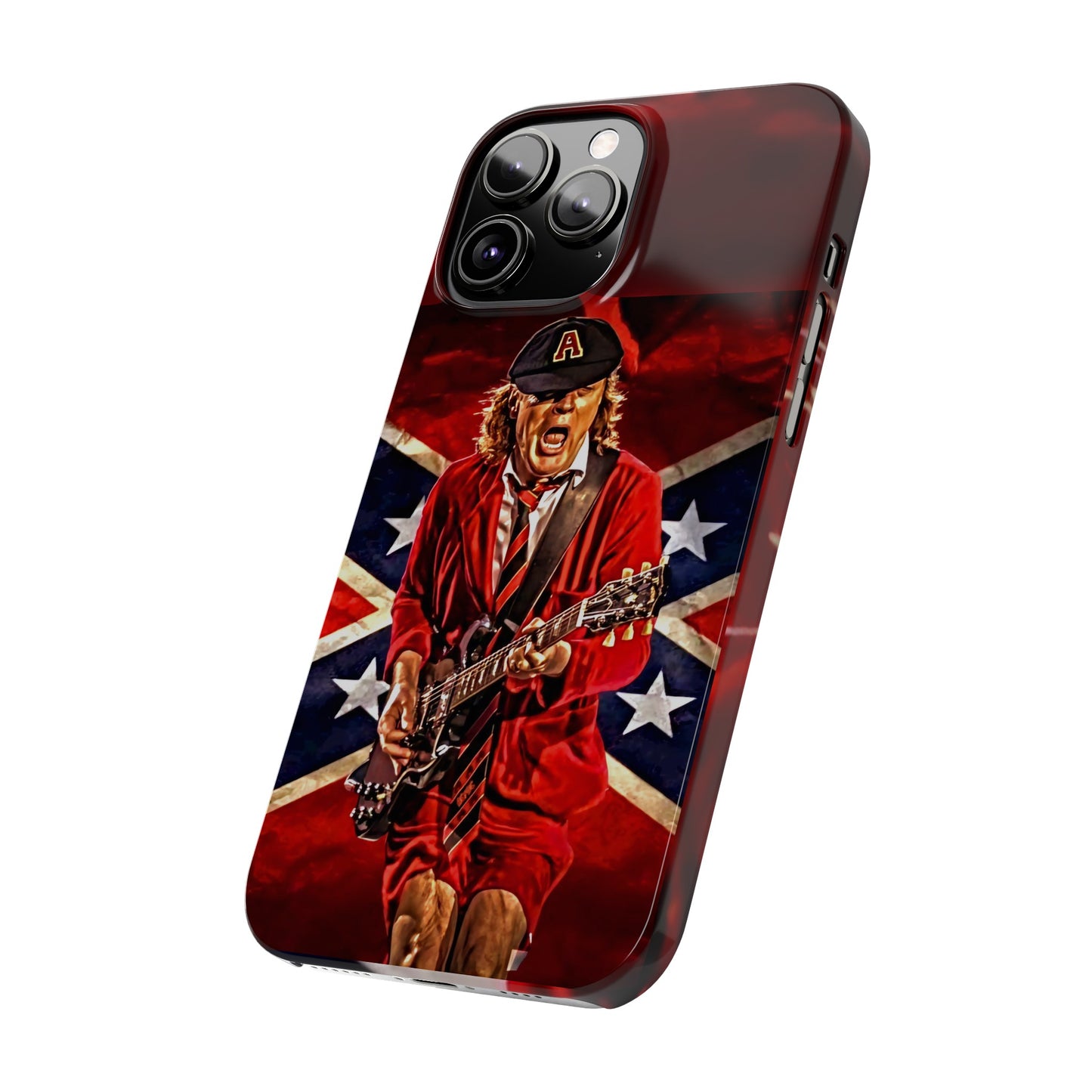 ACDC, with Angus Young Iphone 15, 14, 13, 12 Cases