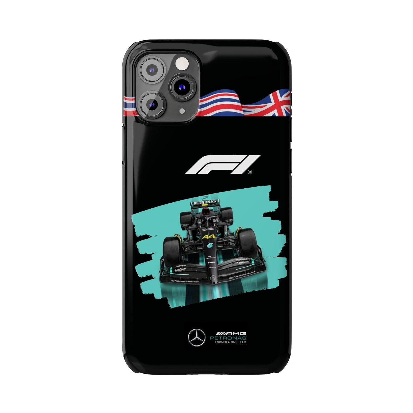 F1 Mercedes Black Edition Iphone Cases
