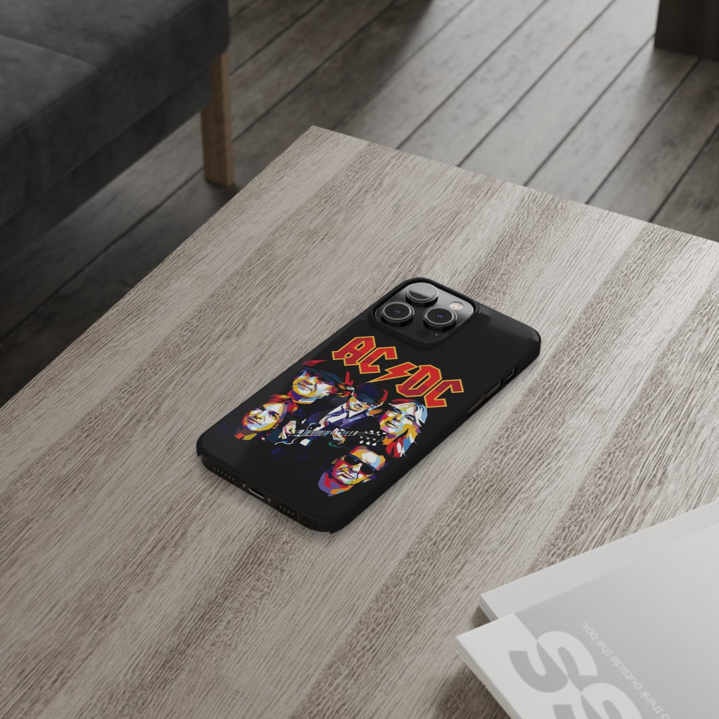 AC/DC IPhone 15, 14, 13, 12 Cases - Art design
