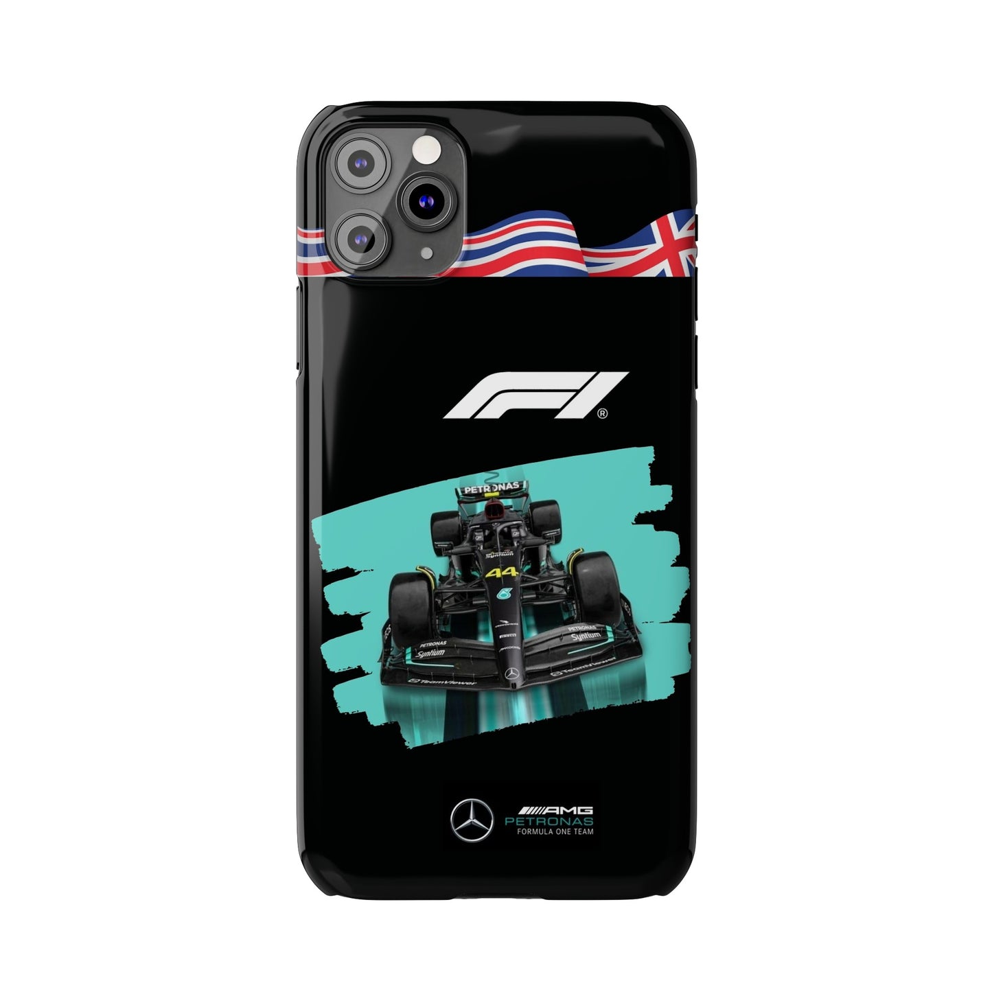 F1 Mercedes Black Edition Iphone Cases