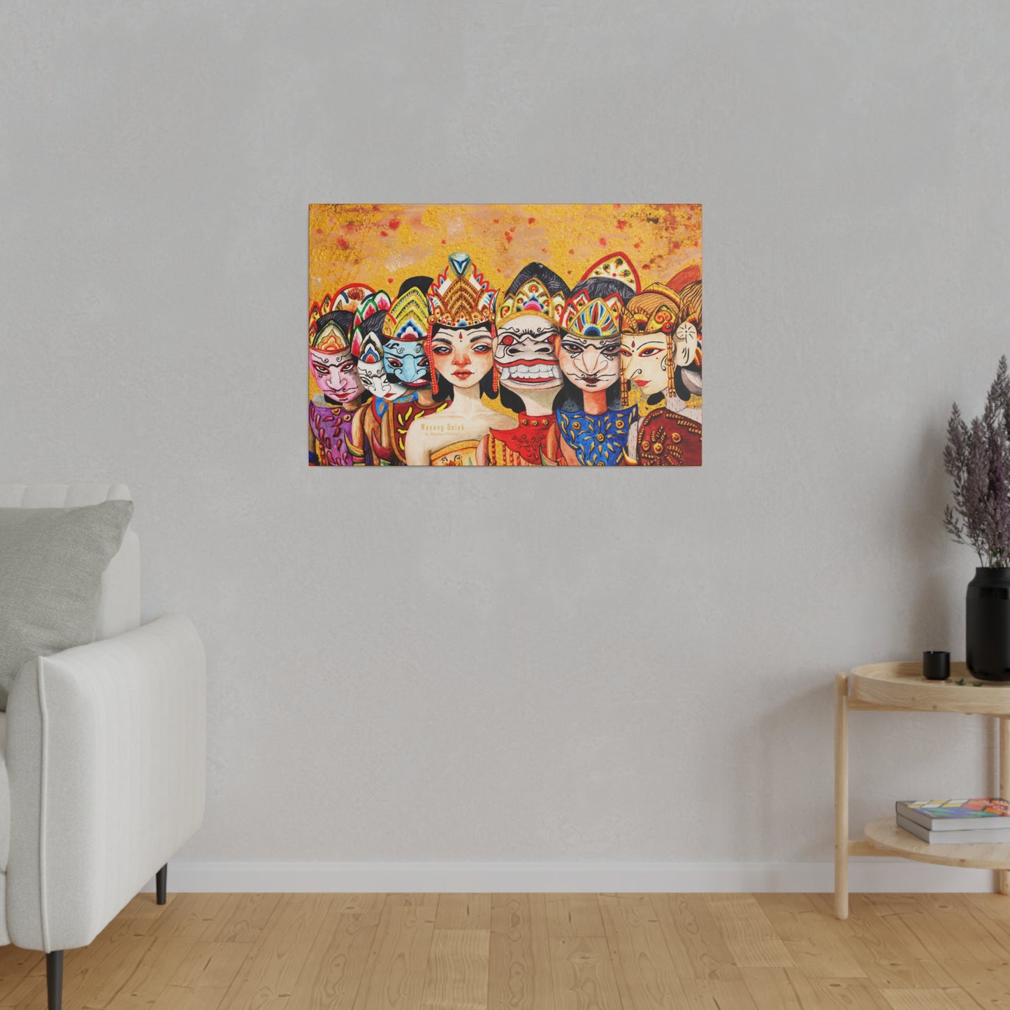 Wayang Art of Indonesia: Wall Decor - Canvas