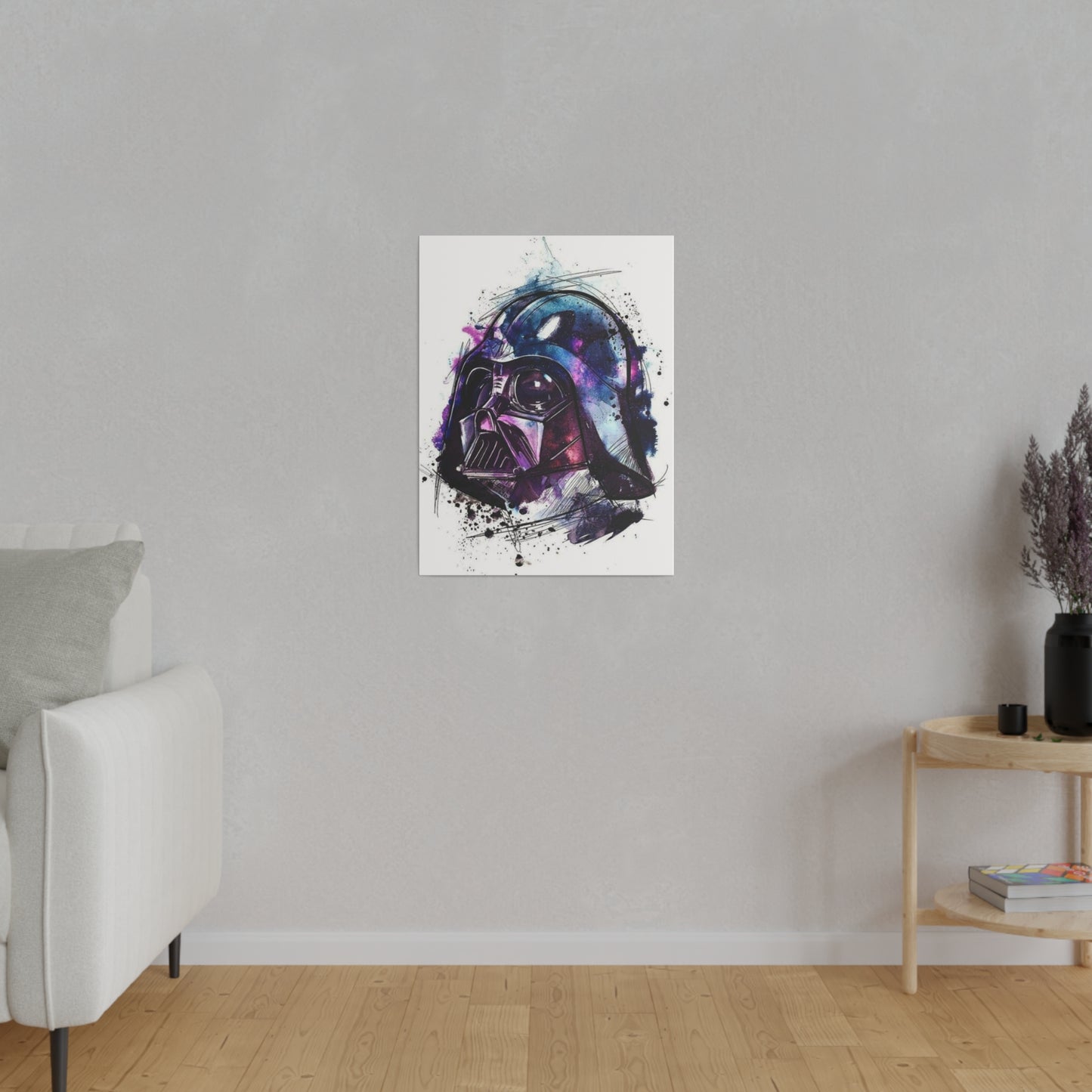 Star Wars Darth Vader Watercolor Canvas: Dark Side Art