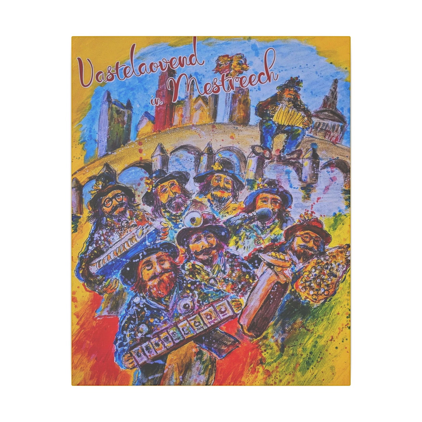 Vastelaovend in Mestreech - Colorful Wall Canvas