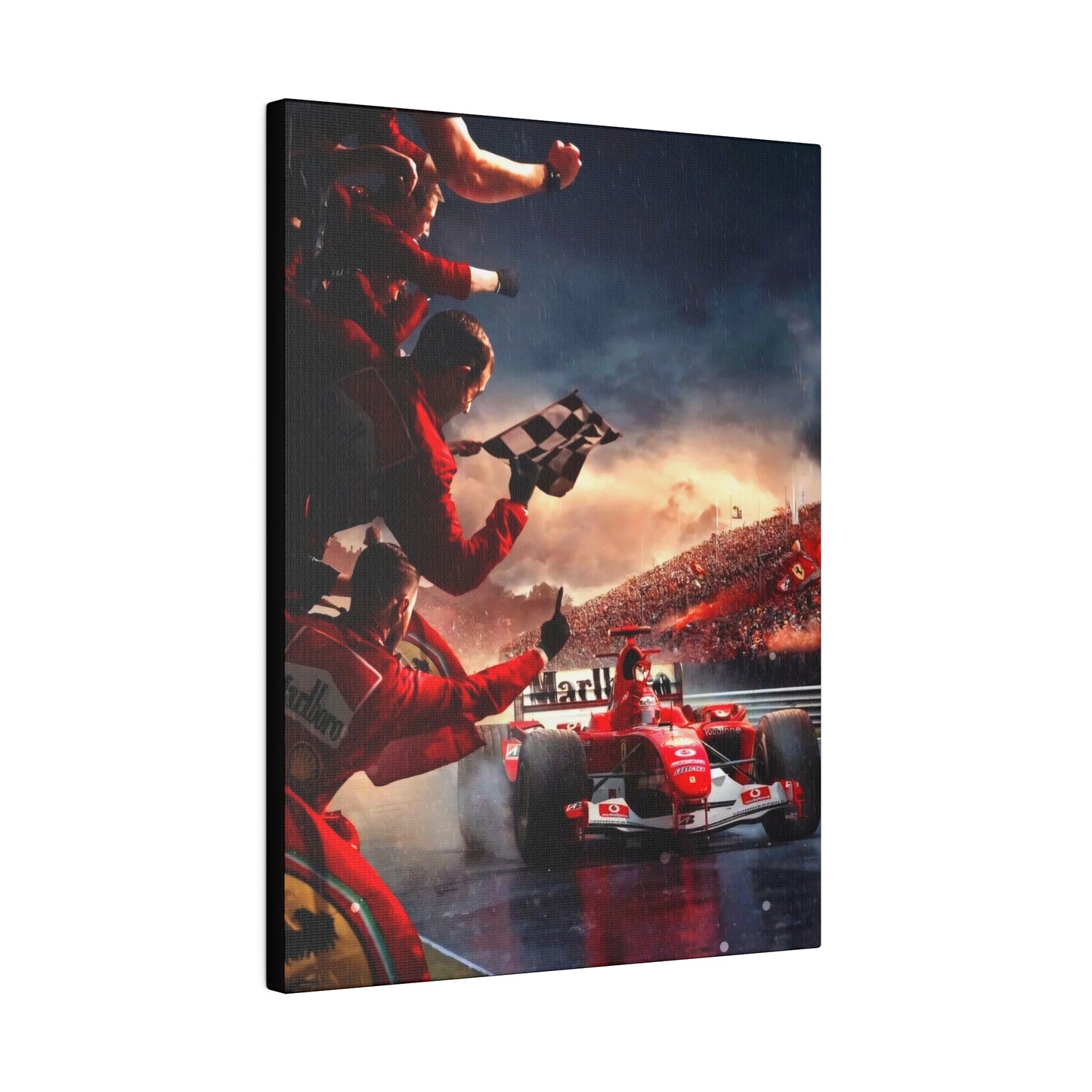 Ferrari Michael Schumacher Victory Canvas: Celebrate the Legend