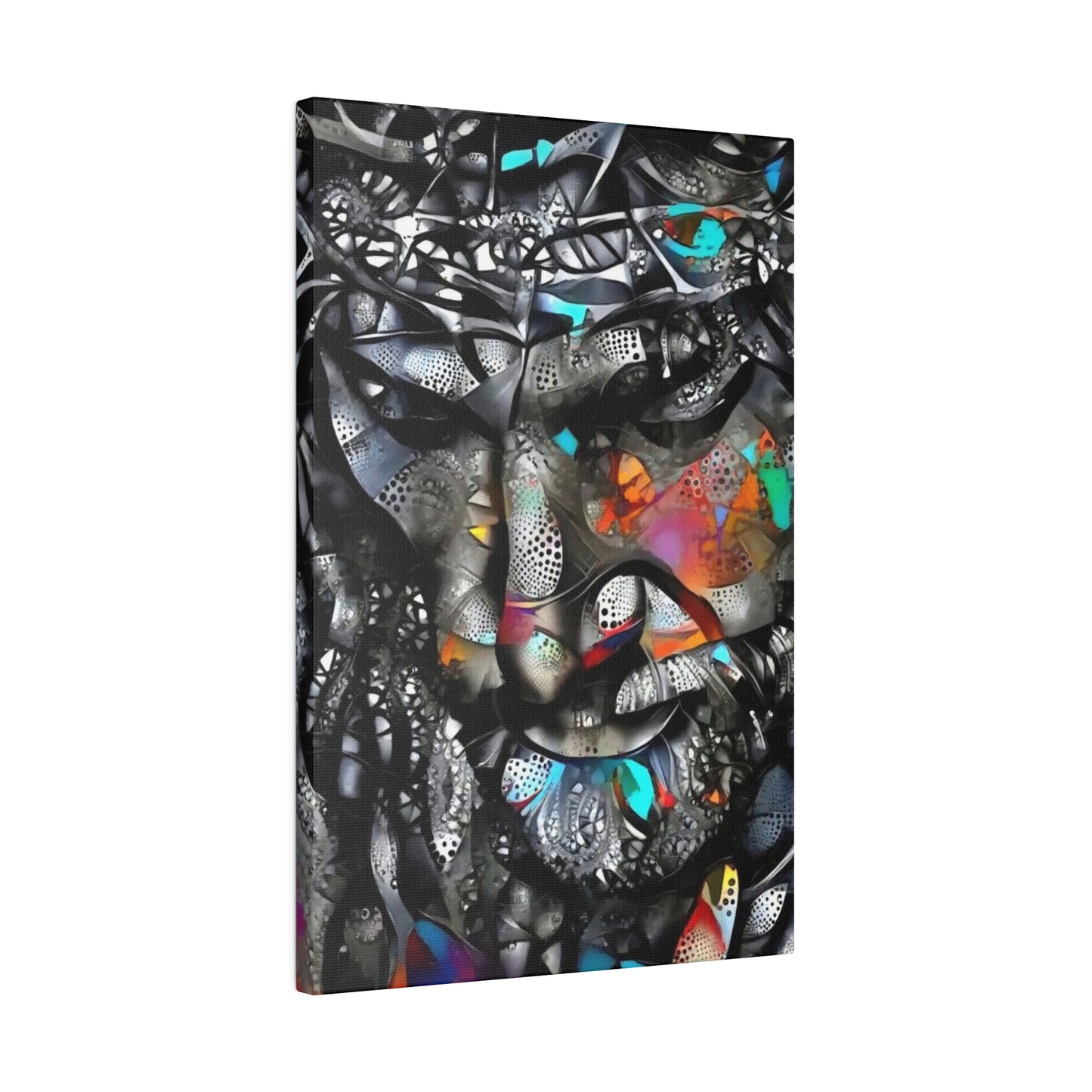 Jesus with Thorn Crown: Sacred Wall Art - Canvas