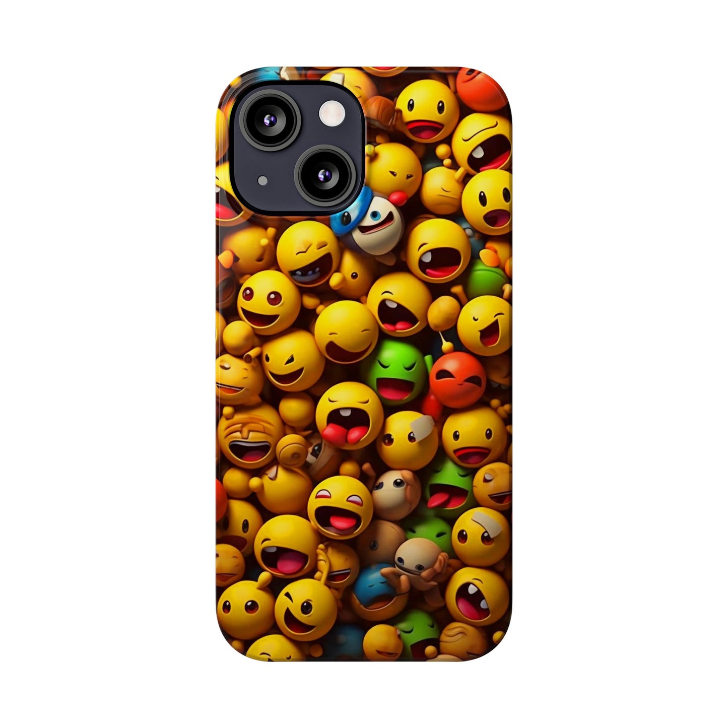 Colorful Emoji Iphone 15, 14, 13, 12 Cases