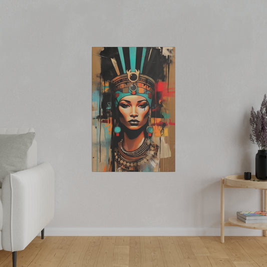 Pharaoh Queen of Egypt: Regal Wall Art - Canvas
