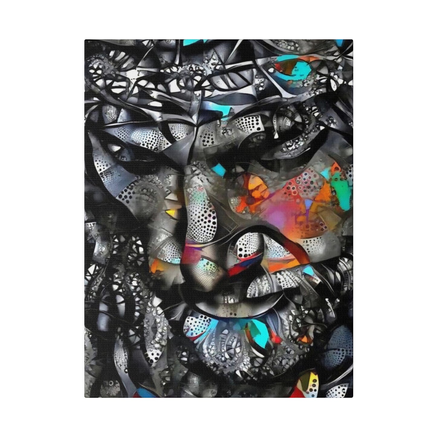 Jesus with Thorn Crown: Sacred Wall Art - Canvas