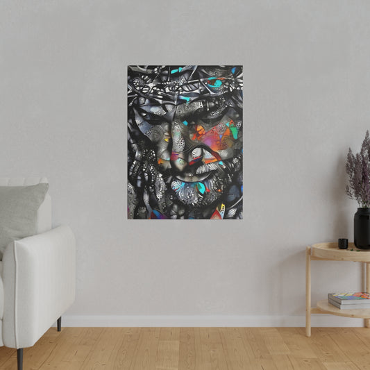 Jesus with Thorn Crown: Sacred Wall Art - Canvas