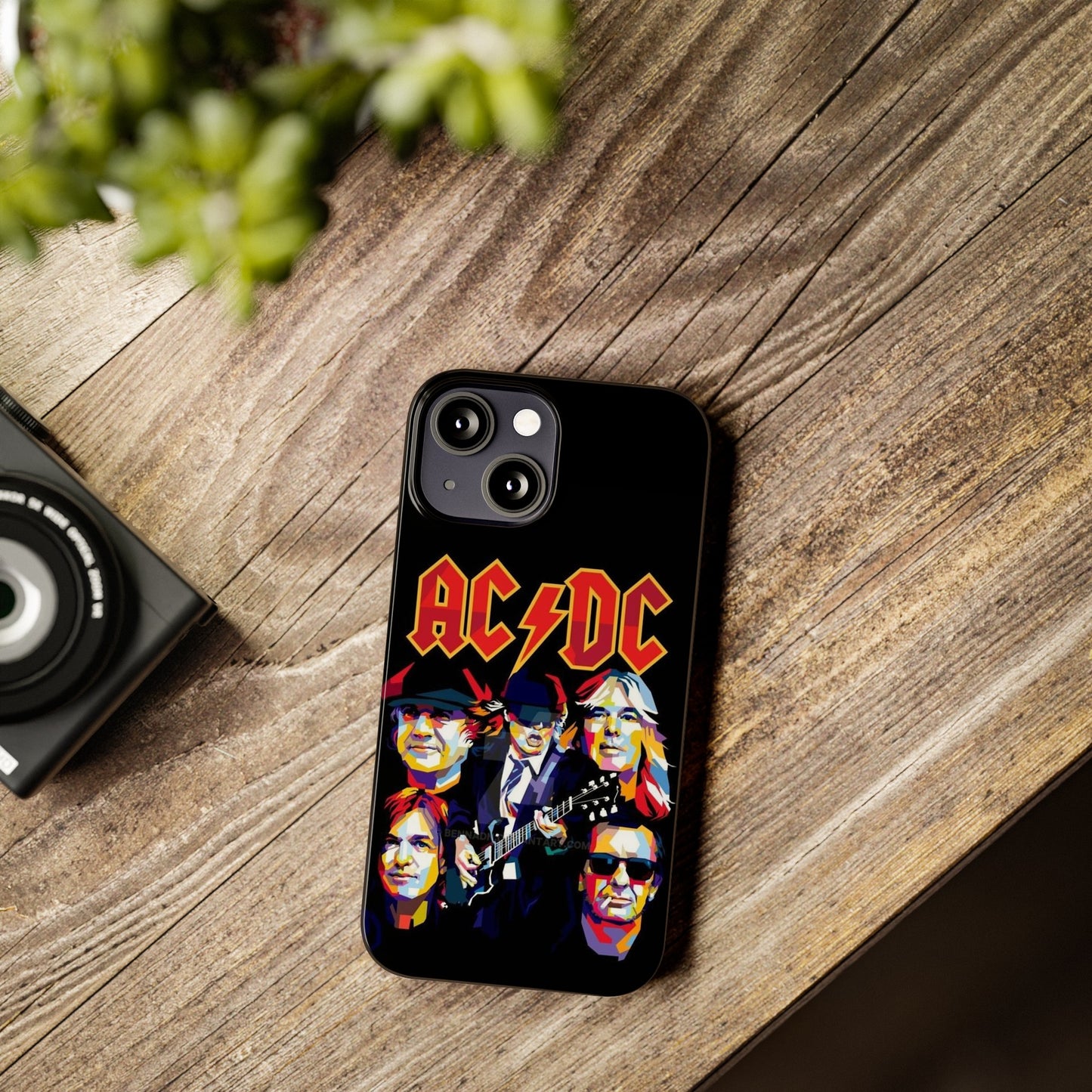 AC/DC IPhone 15, 14, 13, 12 Cases - Art design