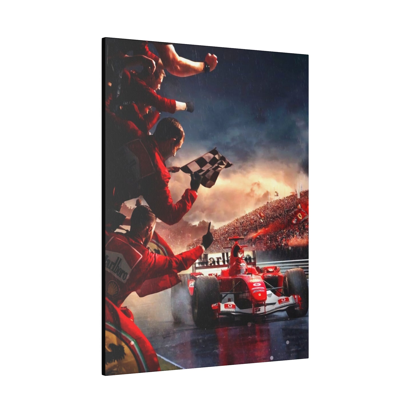 Ferrari Michael Schumacher Victory Canvas: Celebrate the Legend