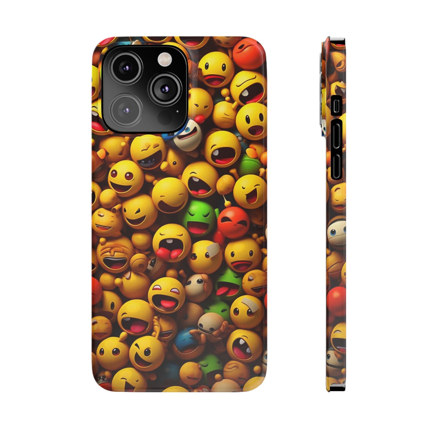 Colorful Emoji Iphone 15, 14, 13, 12 Cases