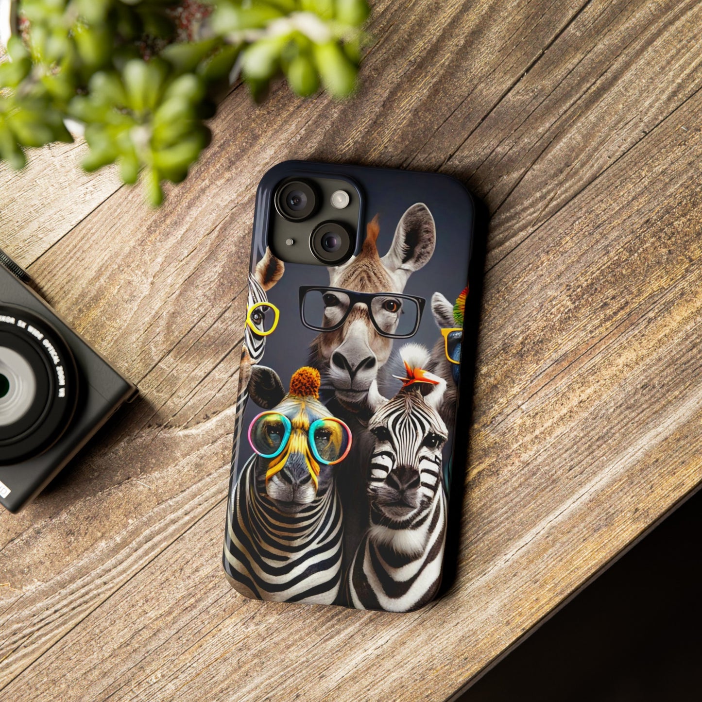 Funny Cool Zebras" iPhone 15, 14, 13, 12 Cases