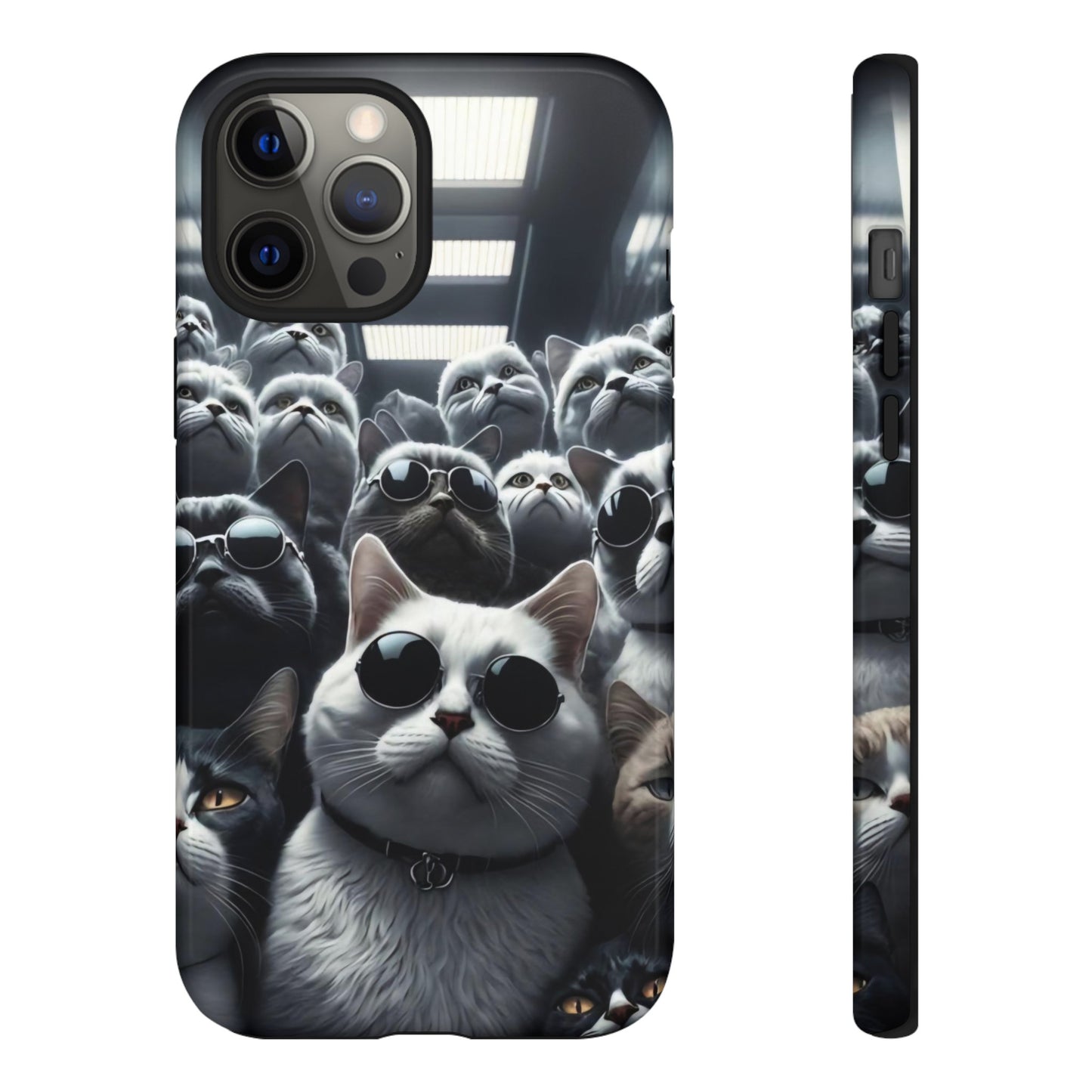 Cool Cats with Sunglasses" for iPhone 15, 14, 13, 12, 11 and Galaxy S23, S22 Cases