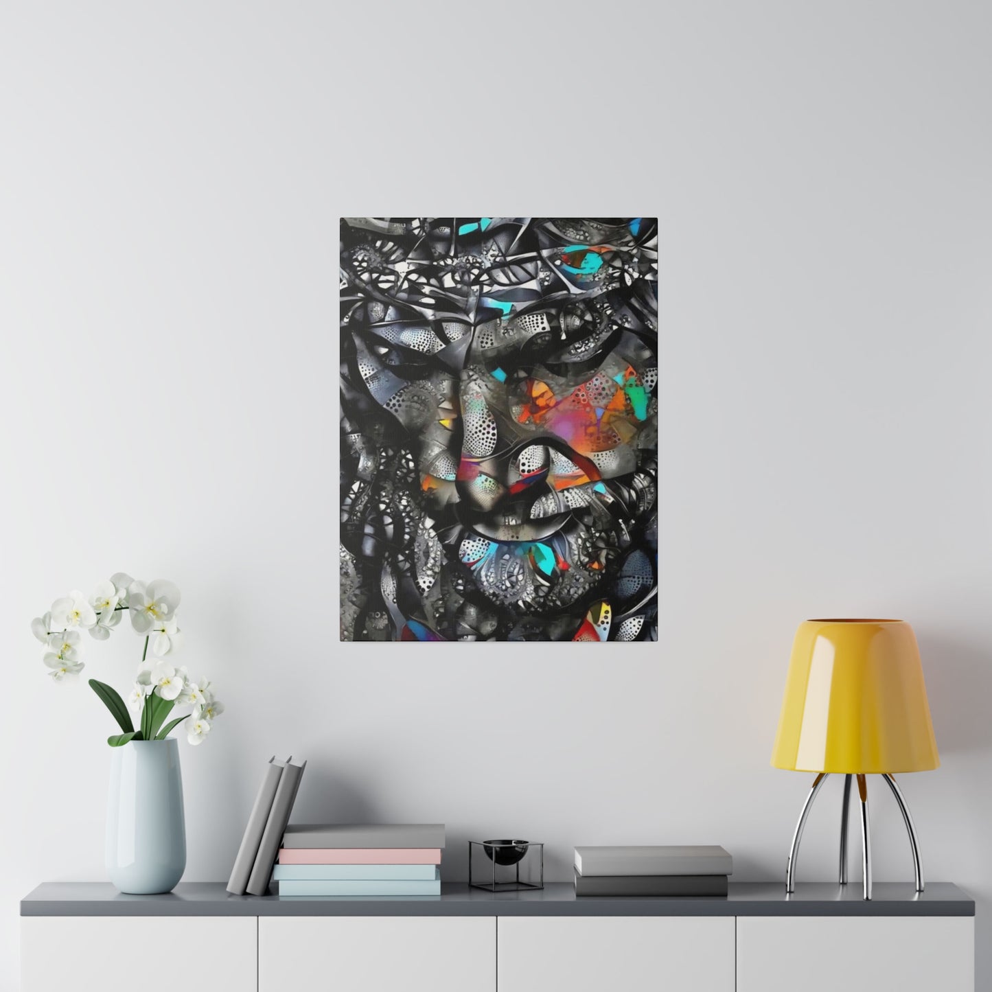 Jesus with Thorn Crown: Sacred Wall Art - Canvas