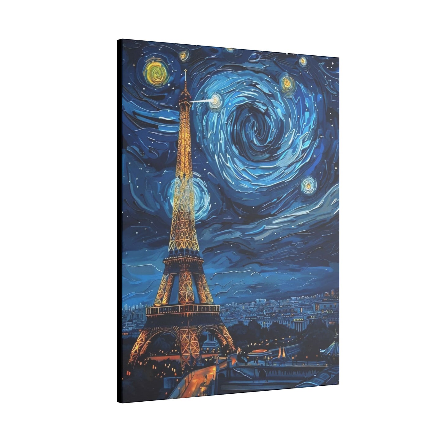 Canvas Paris Meets Van Gogh: A Masterpiece for Your Wall