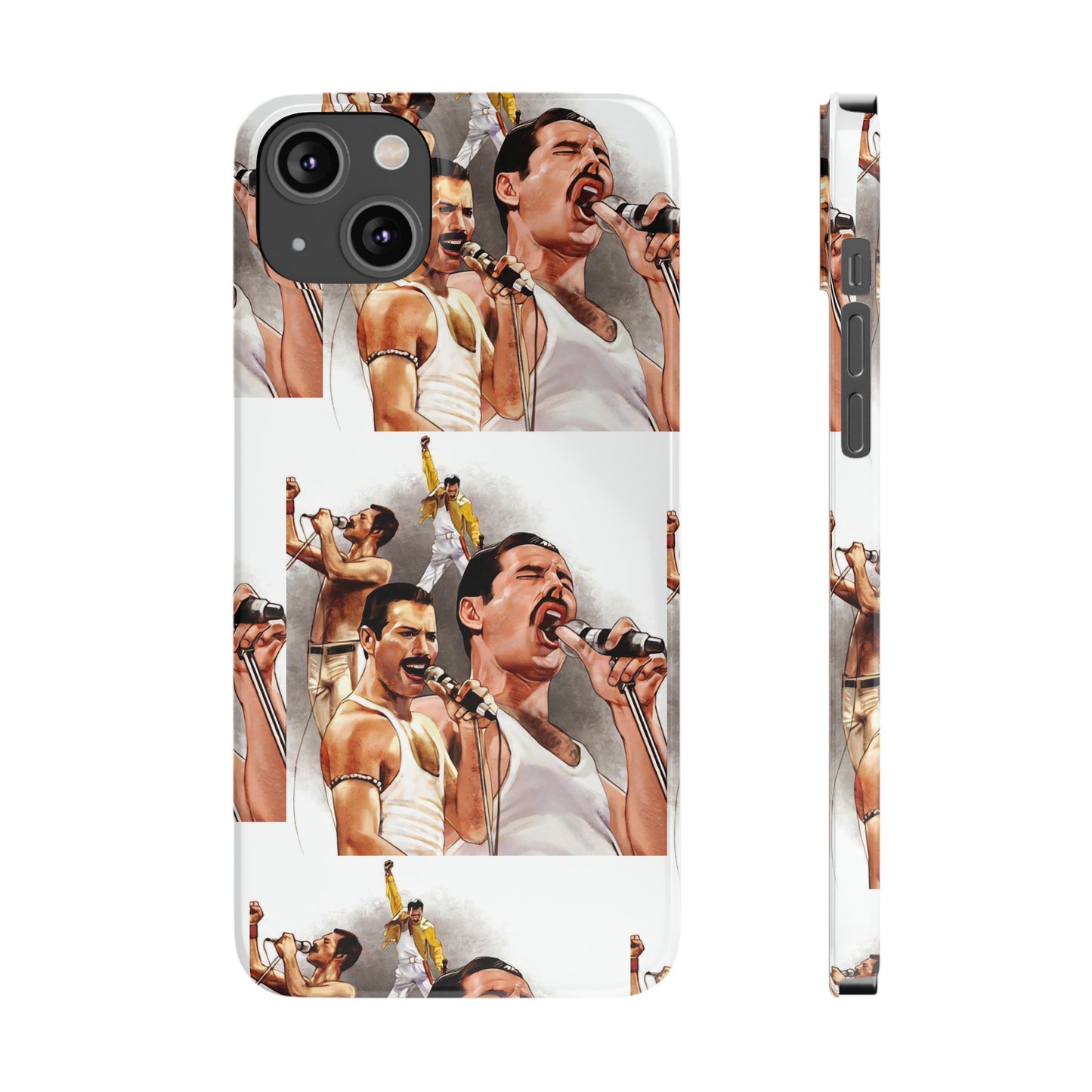 Freddie Mercury, Live, Queen, Iphone 15, 14, 13, 12 Cases