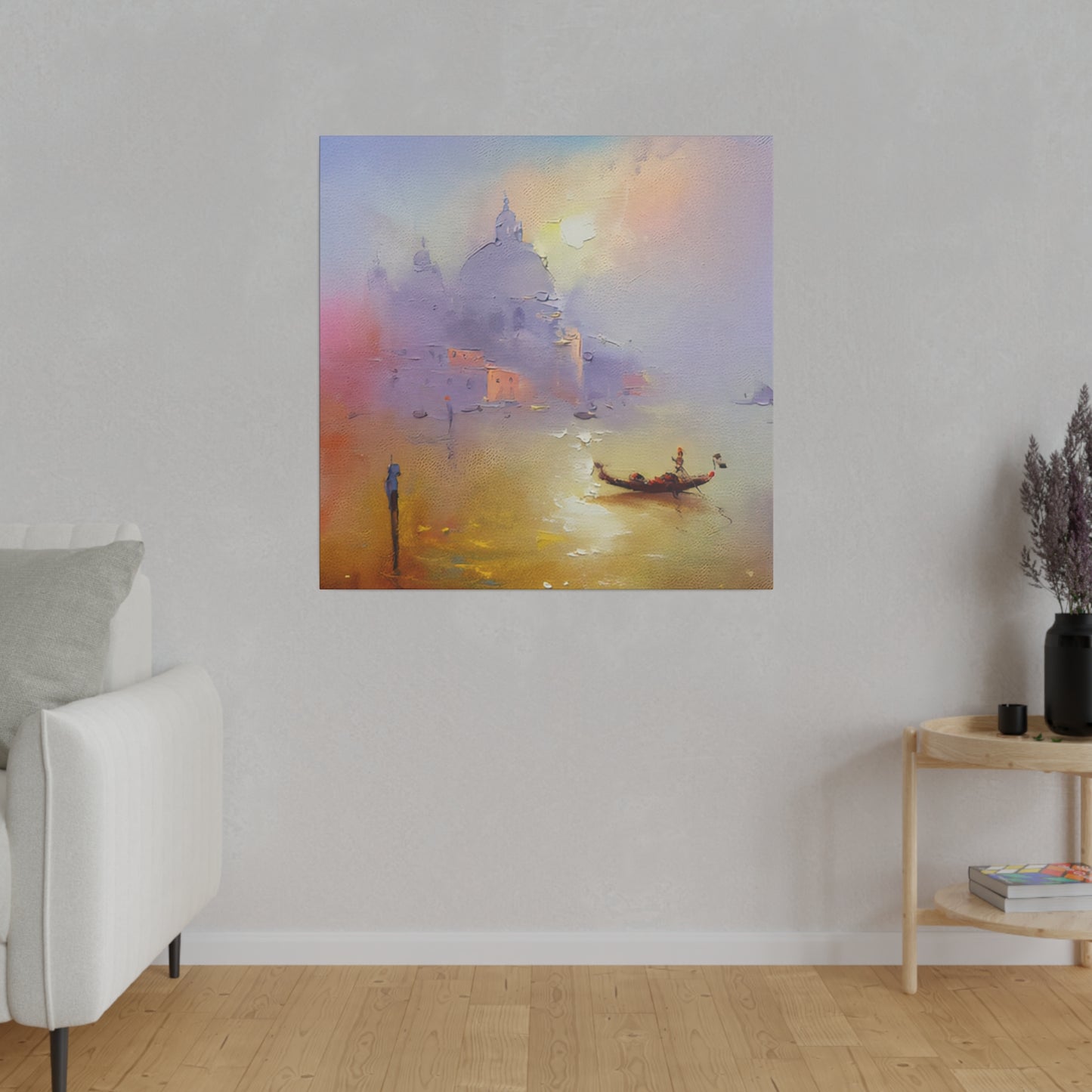 Gondola Harmonies: Serenading Venice's Waterways - Canvas