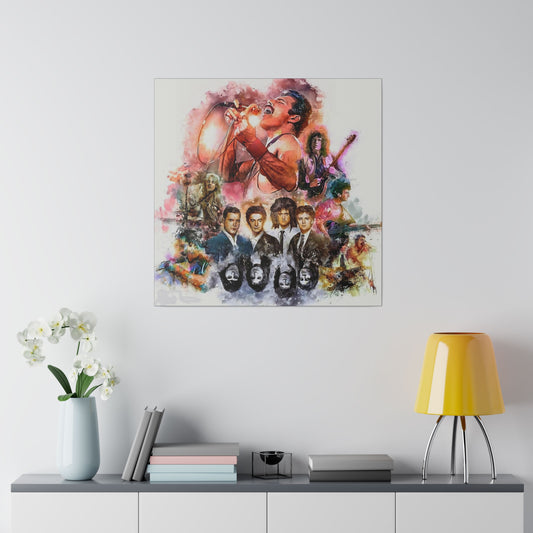 Queen: Compilation of Iconic Moments" Canvas Oil Painting