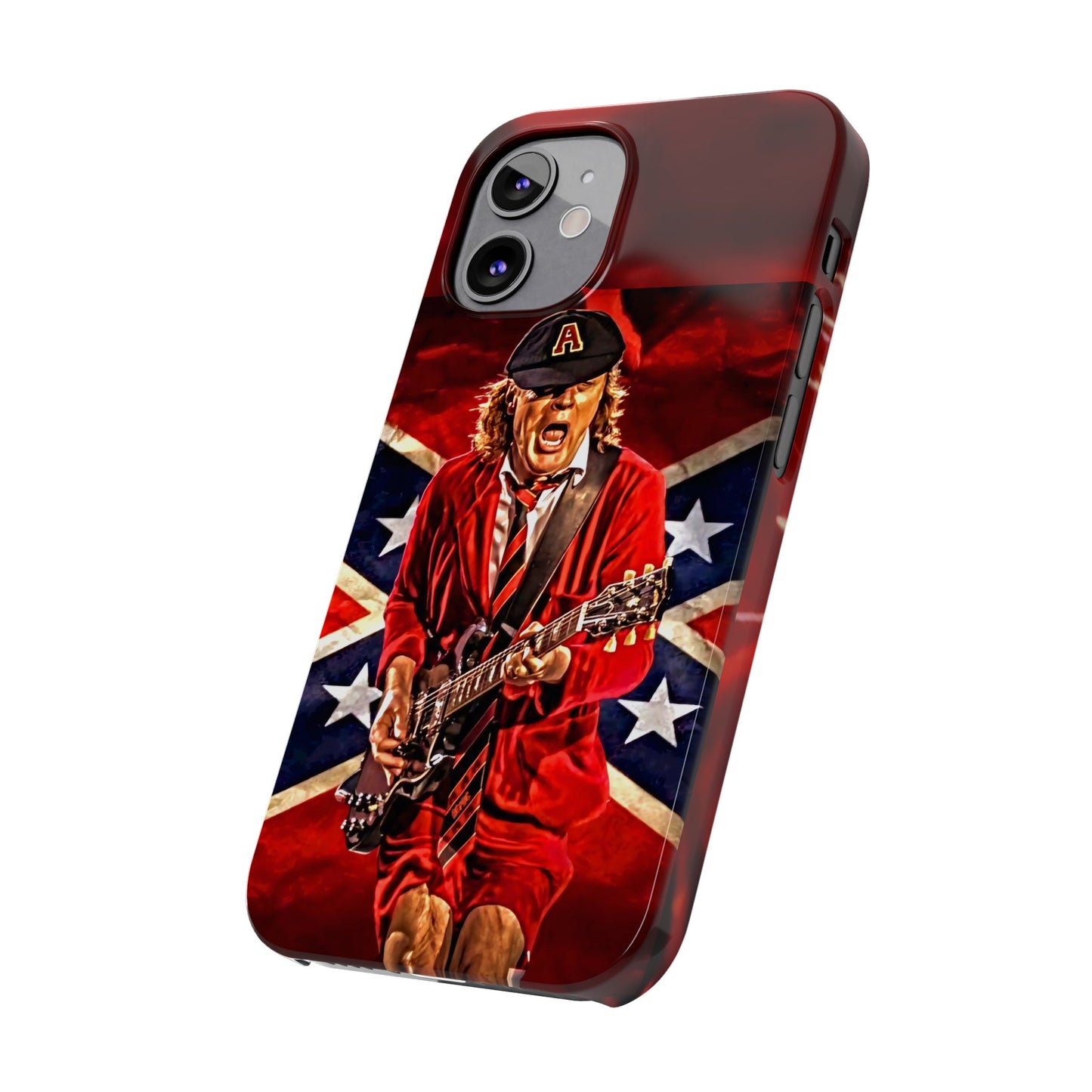 ACDC, with Angus Young Iphone 15, 14, 13, 12 Cases
