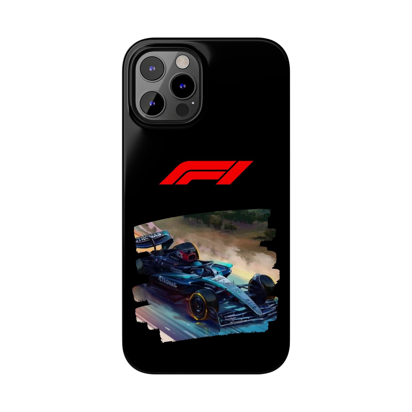 F1 Mercedes Racecar Iphone 15, 14, 13, 12, 11 Cases