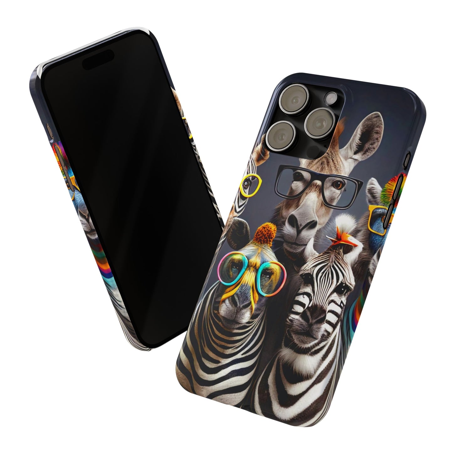 Funny Cool Zebras" iPhone 15, 14, 13, 12 Cases