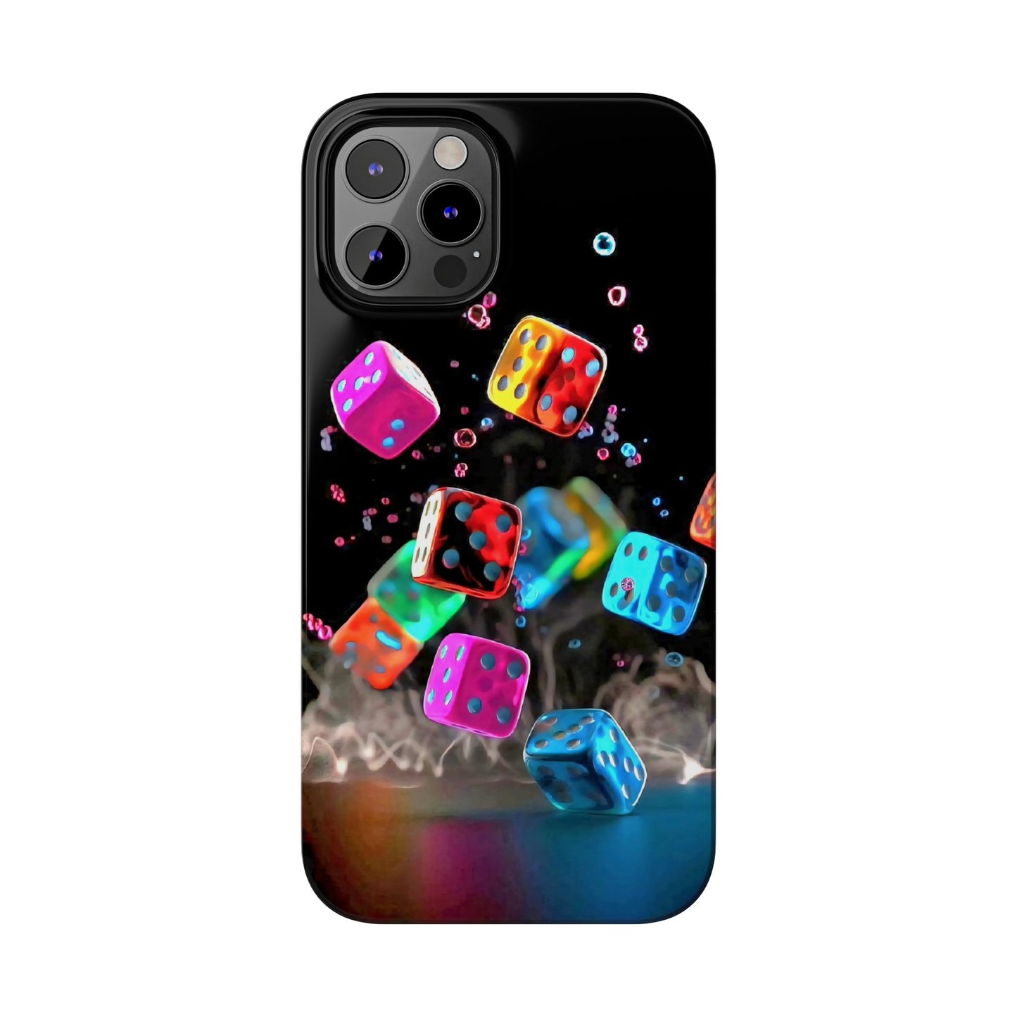 Falling Colorful Cubes, Iphone 15, 14, 13, 12 Cases