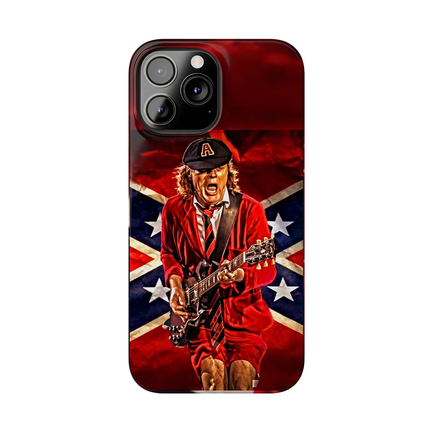 ACDC, with Angus Young Iphone 15, 14, 13, 12 Cases