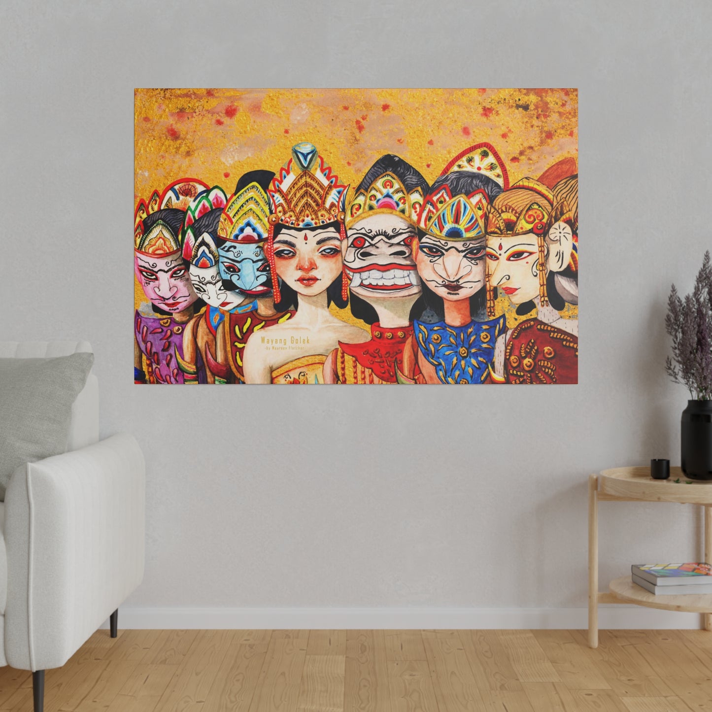 Wayang Art of Indonesia: Wall Decor - Canvas